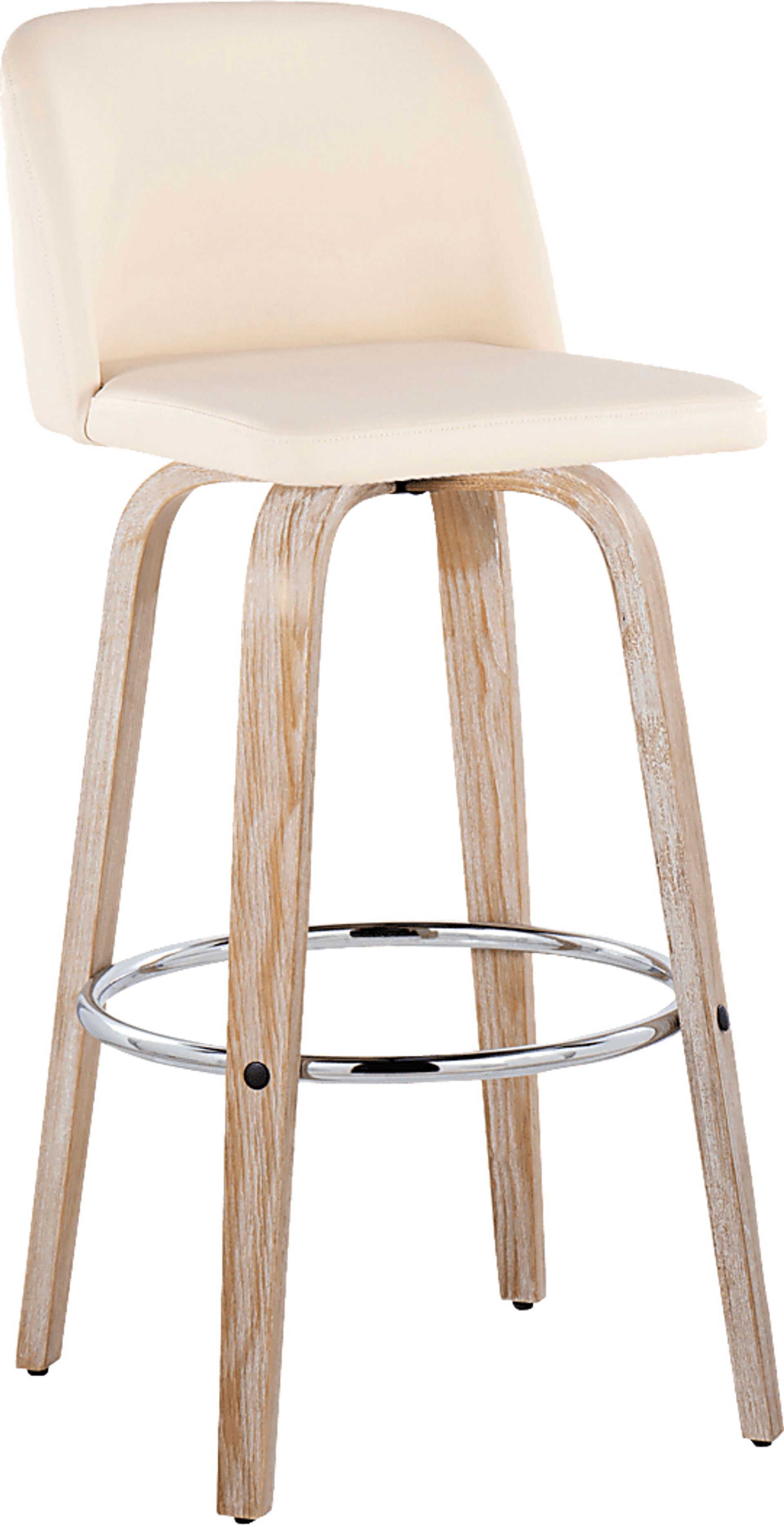 Wymering XIII Cream Swivel Barstool, Set of 2 - Image 6