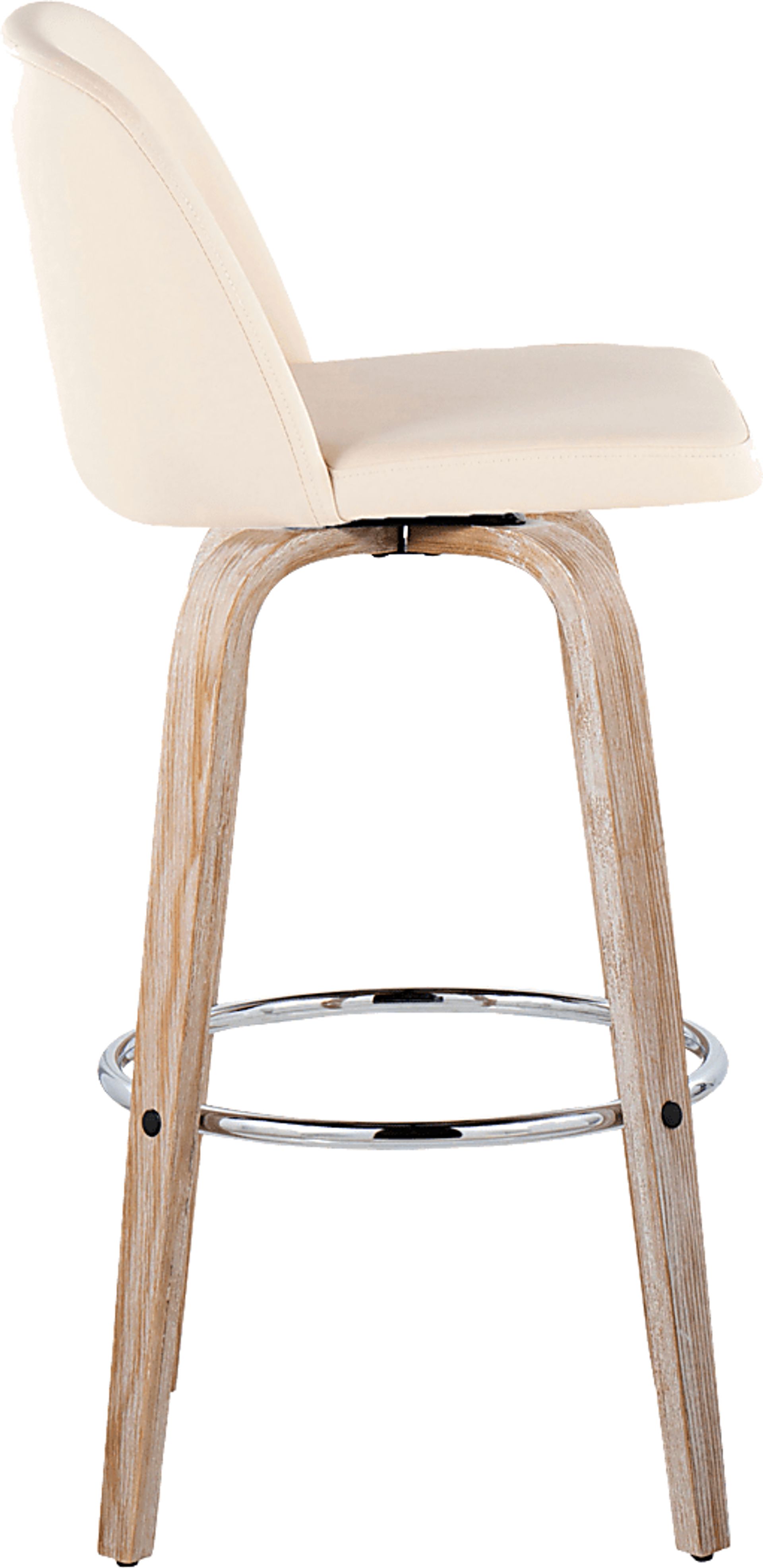 Wymering XIII Cream Swivel Barstool, Set of 2 - Image 7