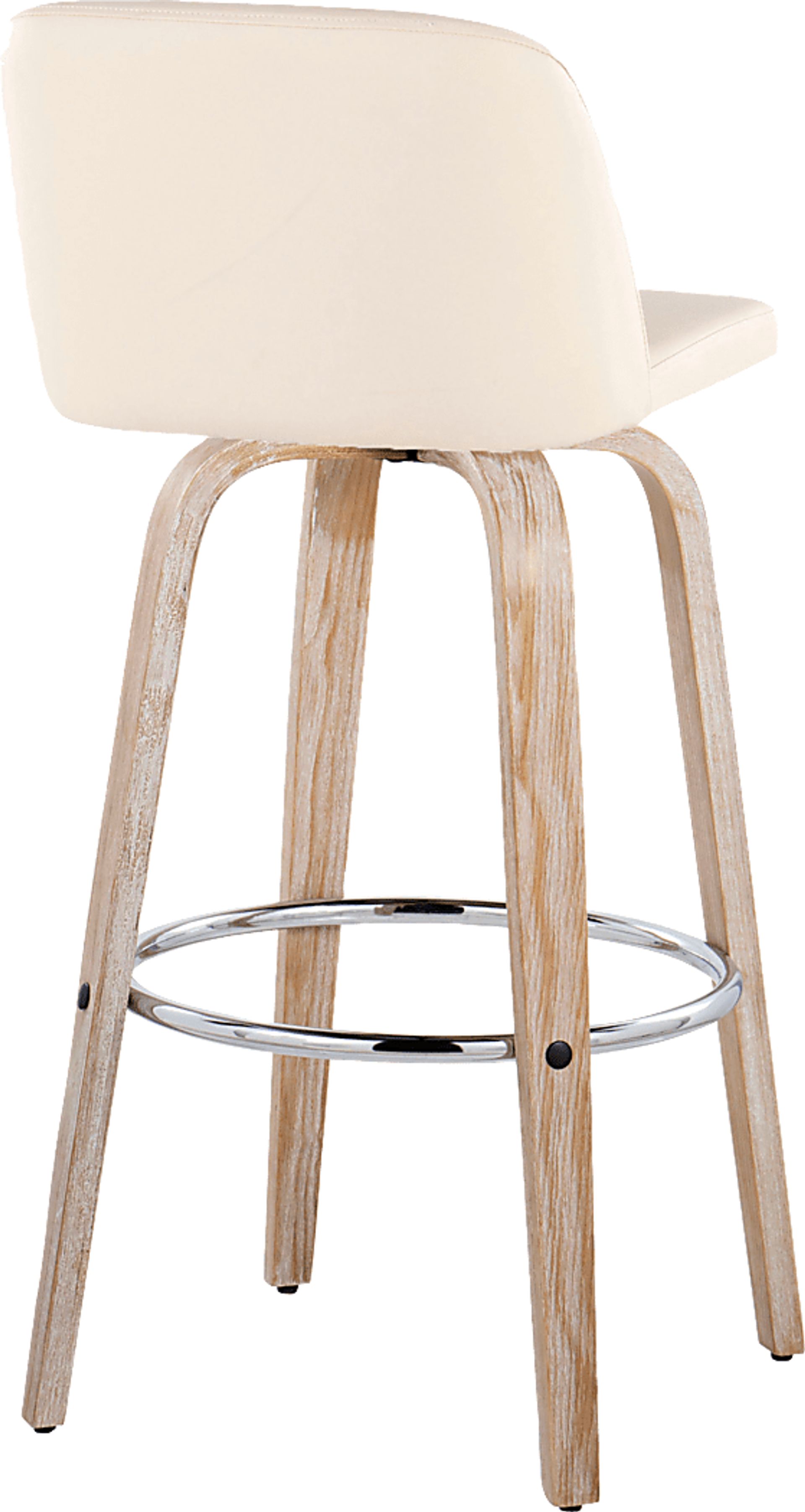 Wymering XIII Cream Swivel Barstool, Set of 2 - Image 8