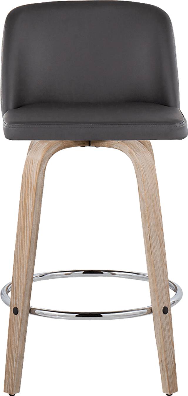 Wymering XIII Gray Swivel Counter Height Stool, Set of 2 - Thumbnail - Image 10