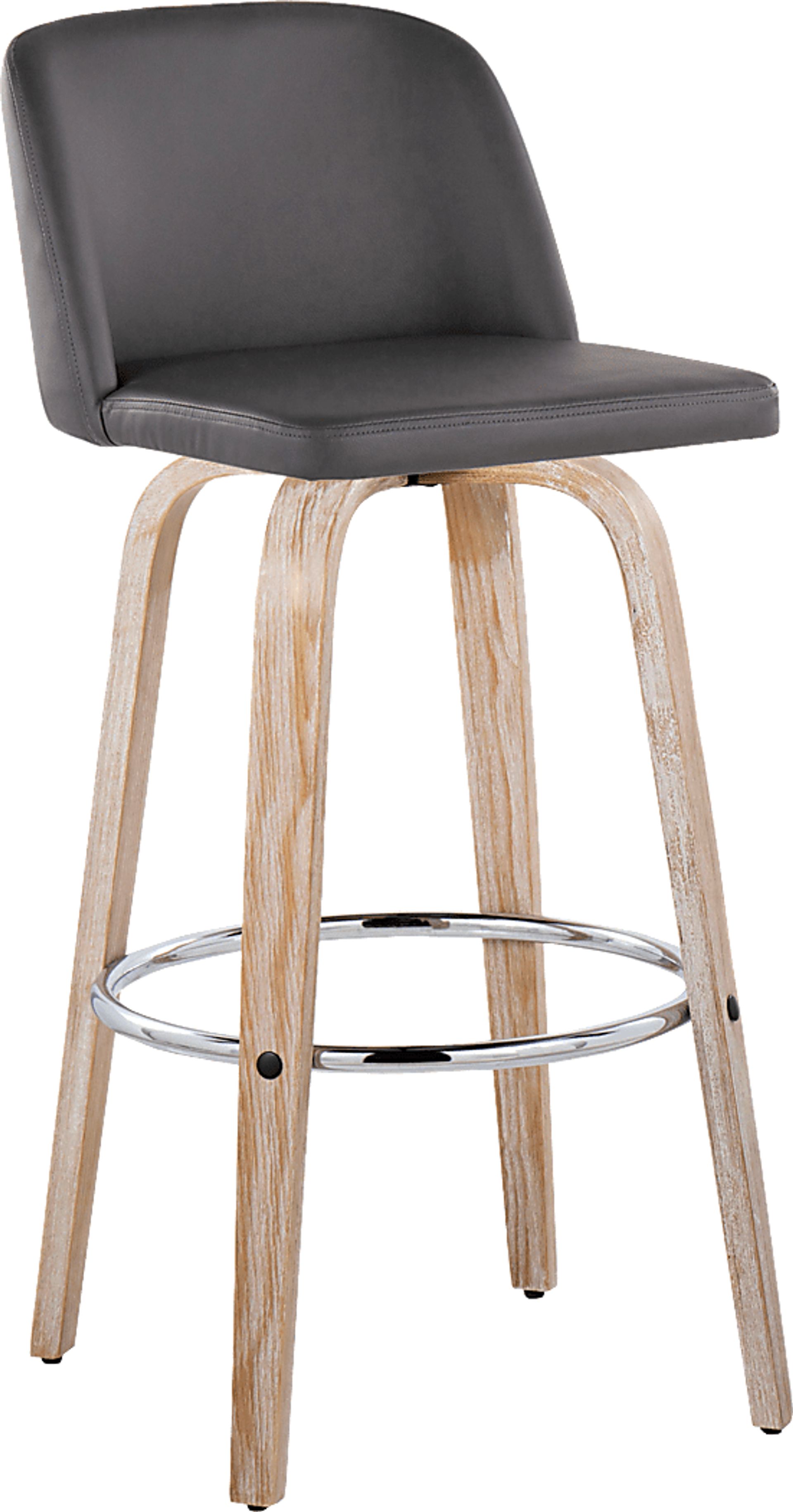 Wymering XIII Gray Swivel Barstool, Set of 2 - Image 6