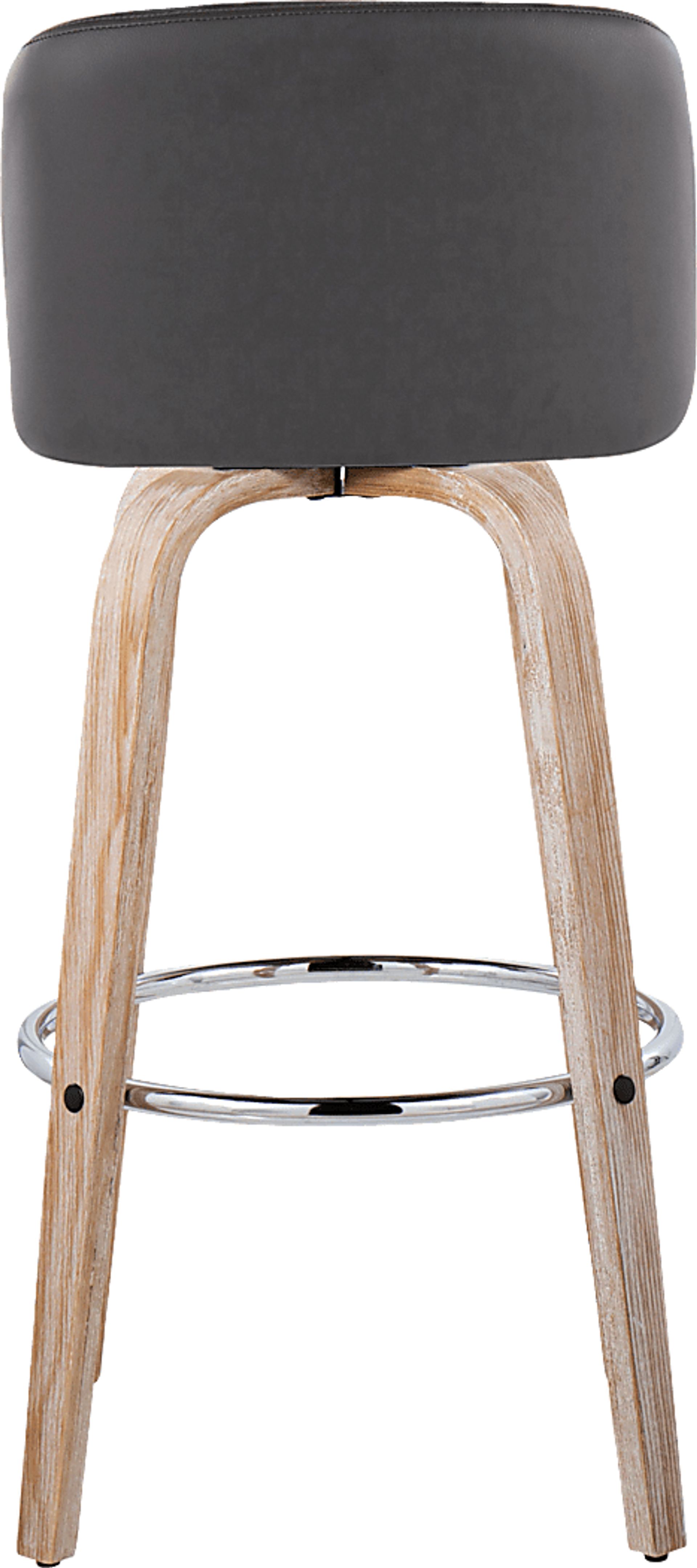 Wymering XIII Gray Swivel Barstool, Set of 2 - Image 9