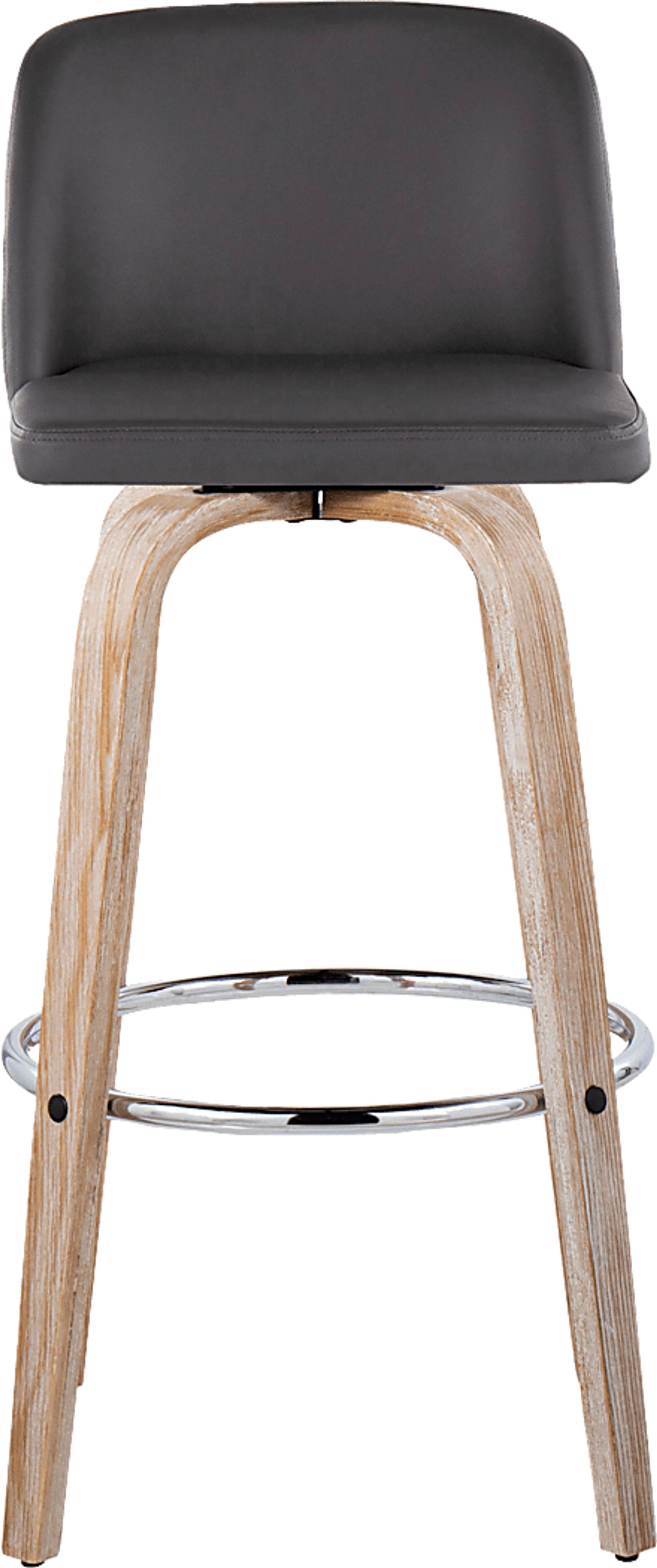 Wymering XIII Gray Swivel Barstool, Set of 2 - Image 10