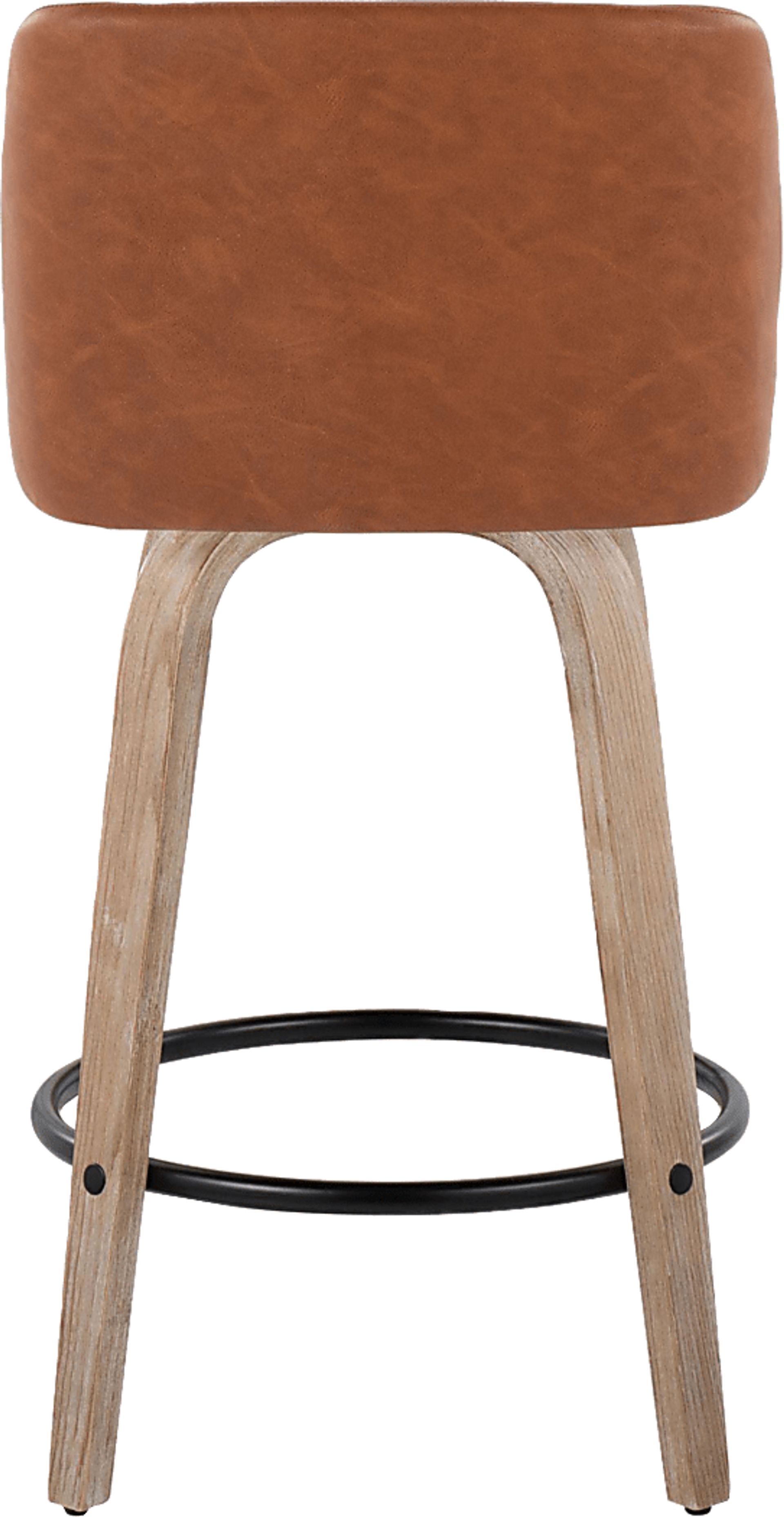 Wymering XIV Camel Swivel Counter Height Stool, Set of 2 - Image 10