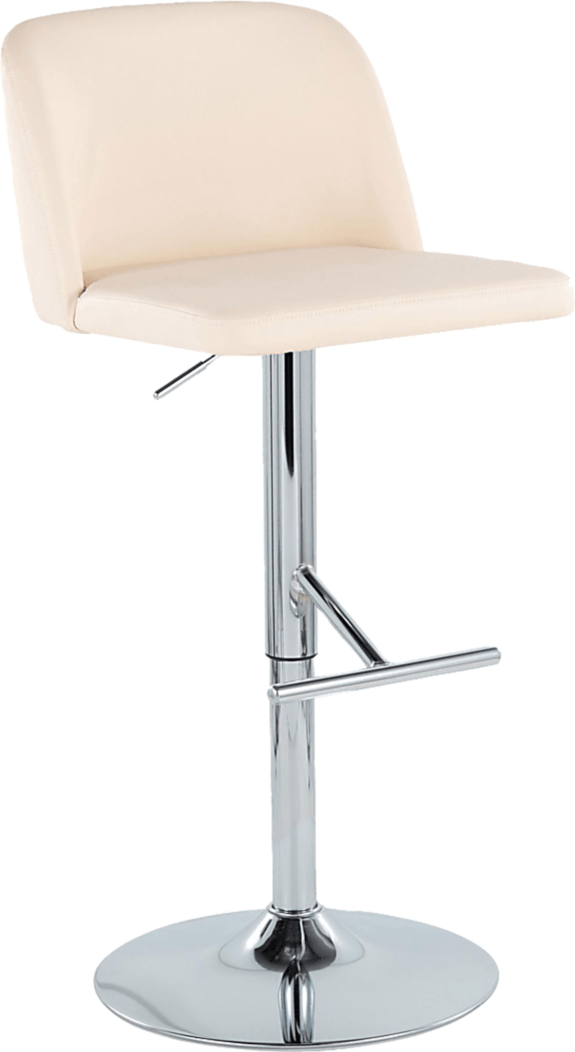 Wymering XV Cream Adjustable Swivel Barstool, Set of 2 - Image 6