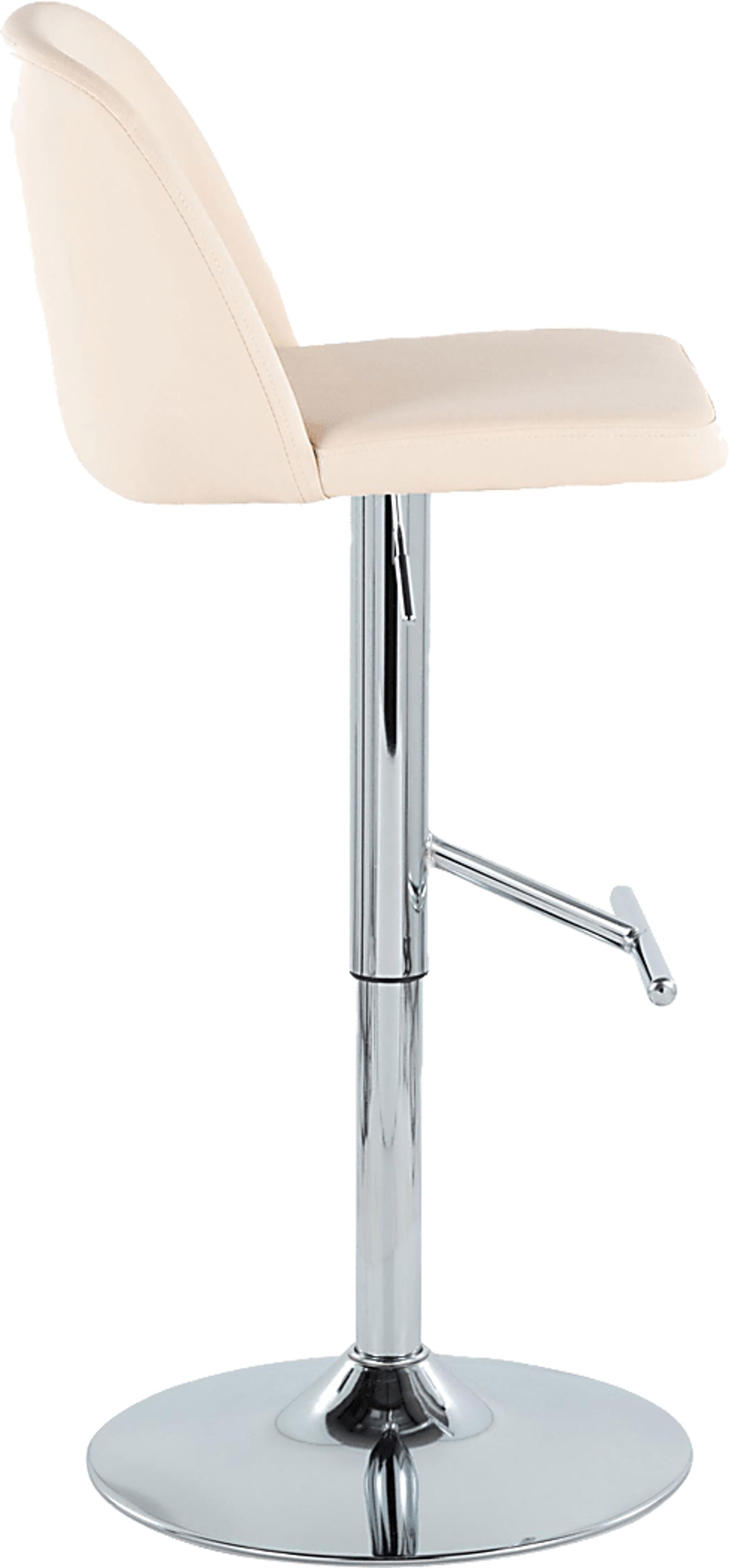 Wymering XV Cream Adjustable Swivel Barstool, Set of 2 - Image 7