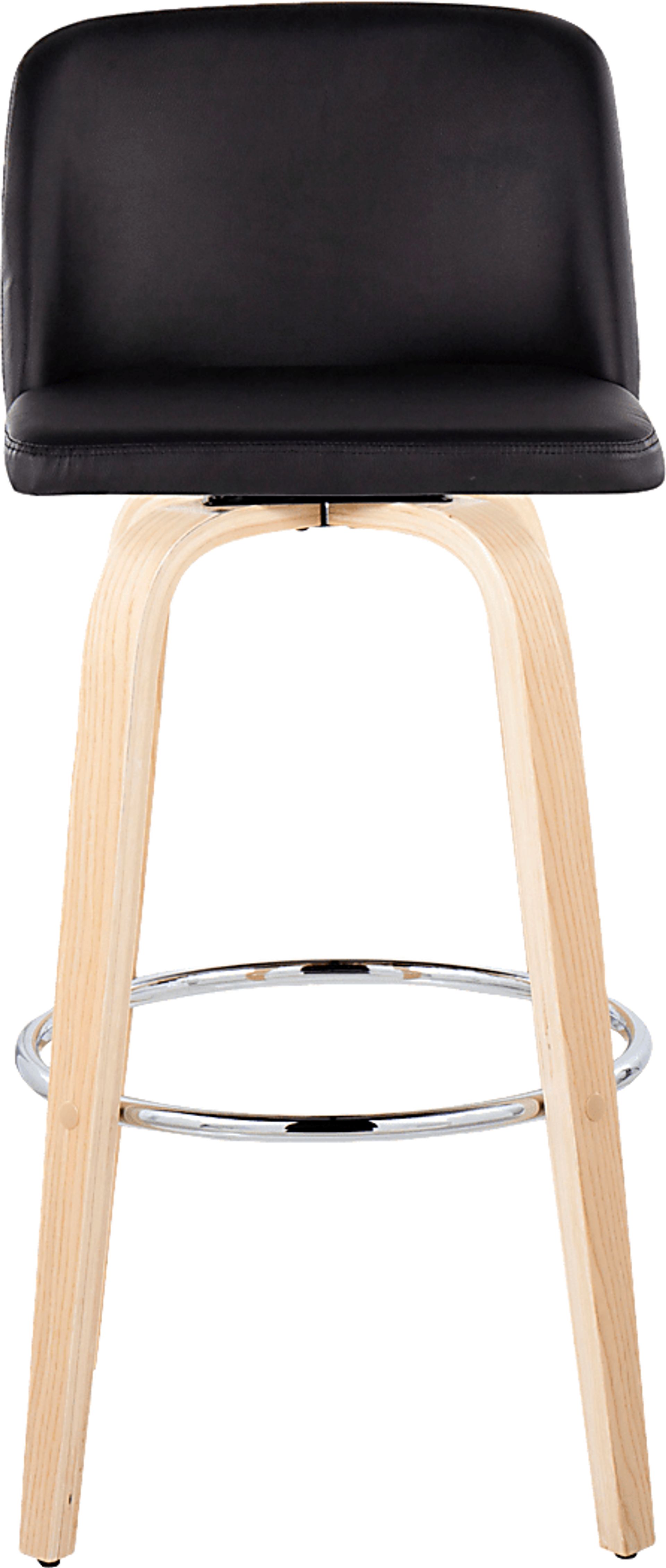 Wymering XVI Black Swivel Barstool, Set of 2 - Image 10