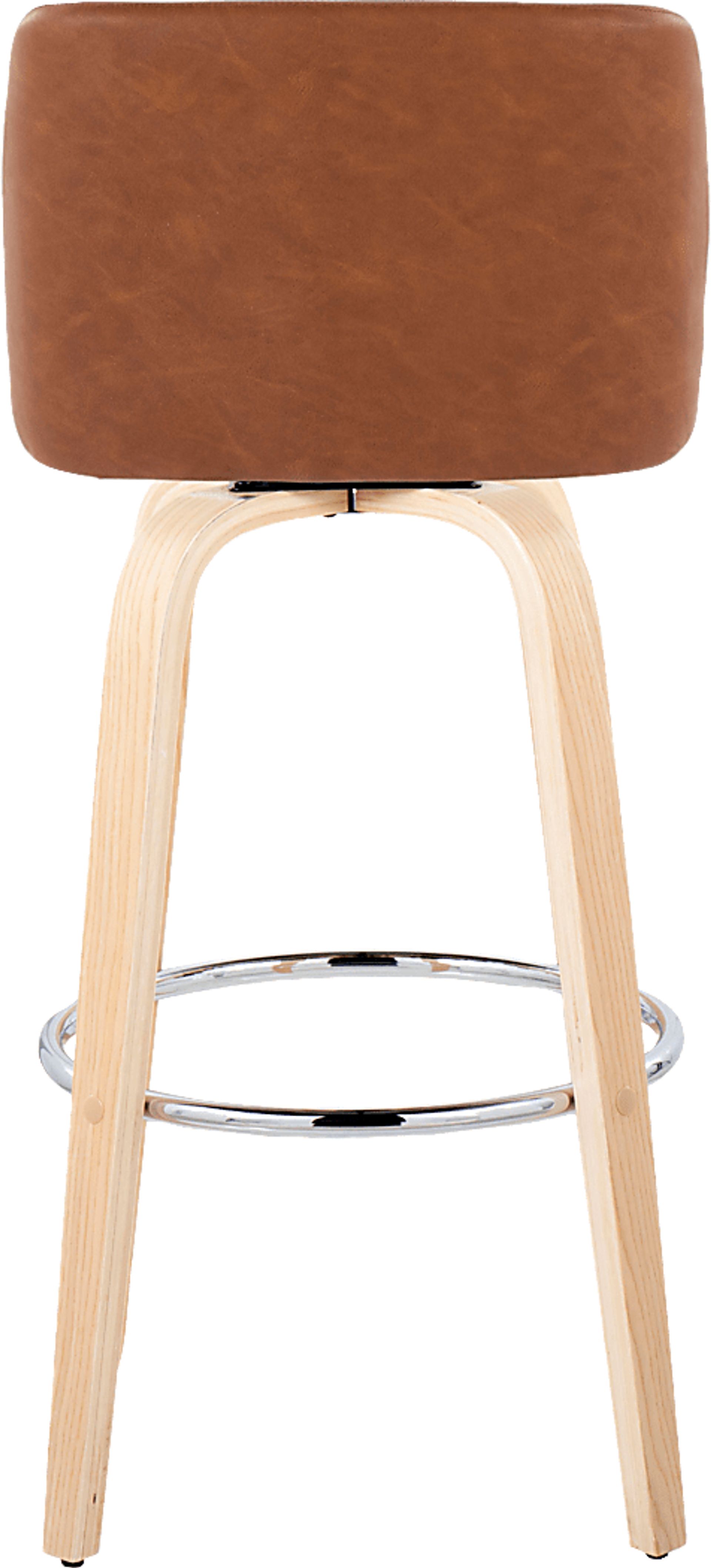 Wymering XVI Camel Swivel Barstool, Set of 2 - Image 9