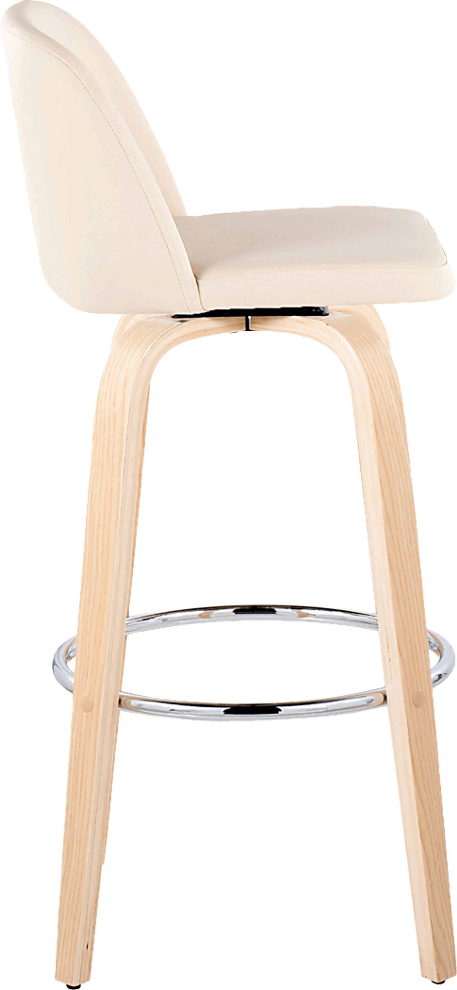 Wymering XVI Cream Swivel Barstool, Set of 2 - Image 7