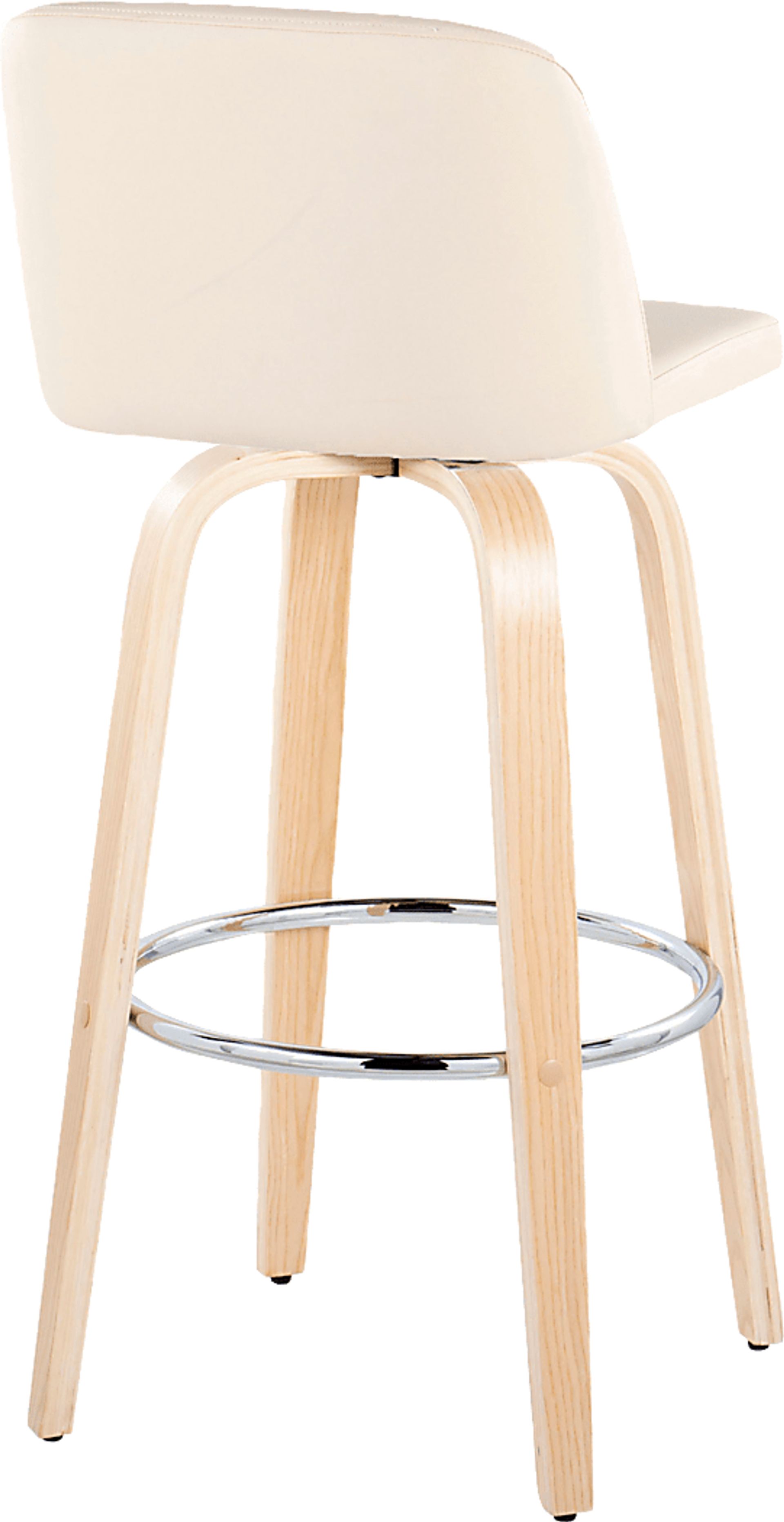 Wymering XVI Cream Swivel Barstool, Set of 2 - Image 8