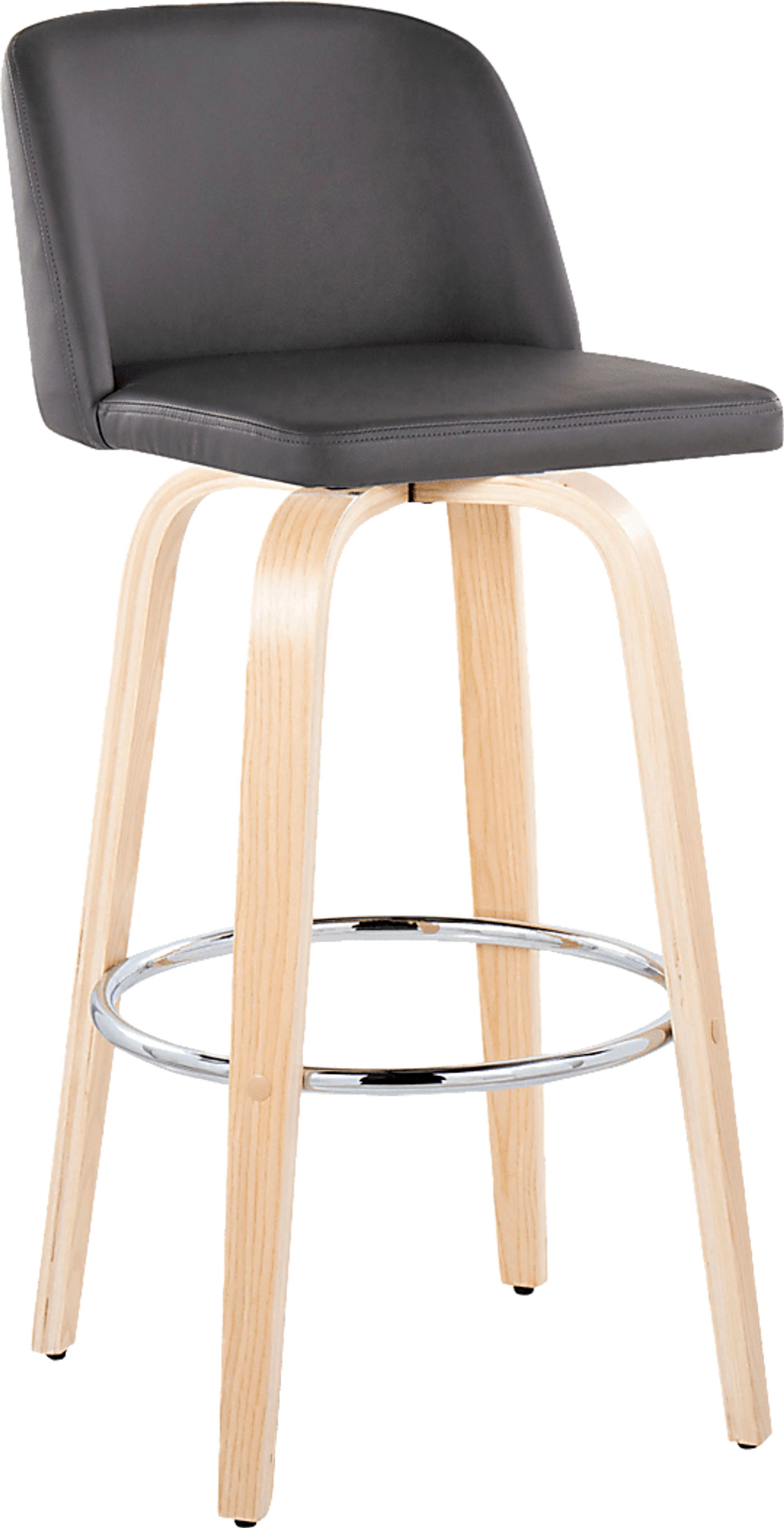 Wymering XVI Gray Swivel Barstool, Set of 2 - Image 6