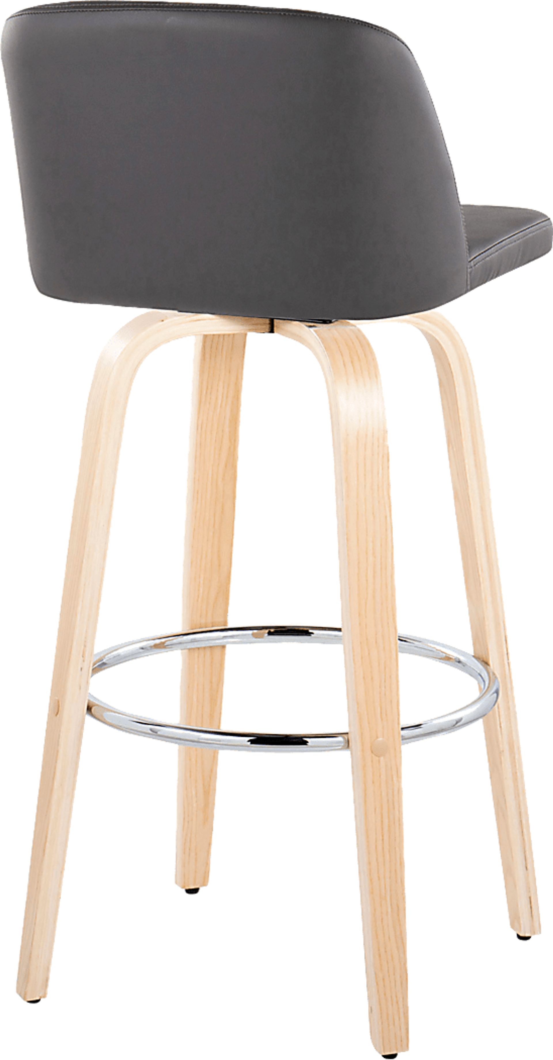 Wymering XVI Gray Swivel Barstool, Set of 2 - Image 8