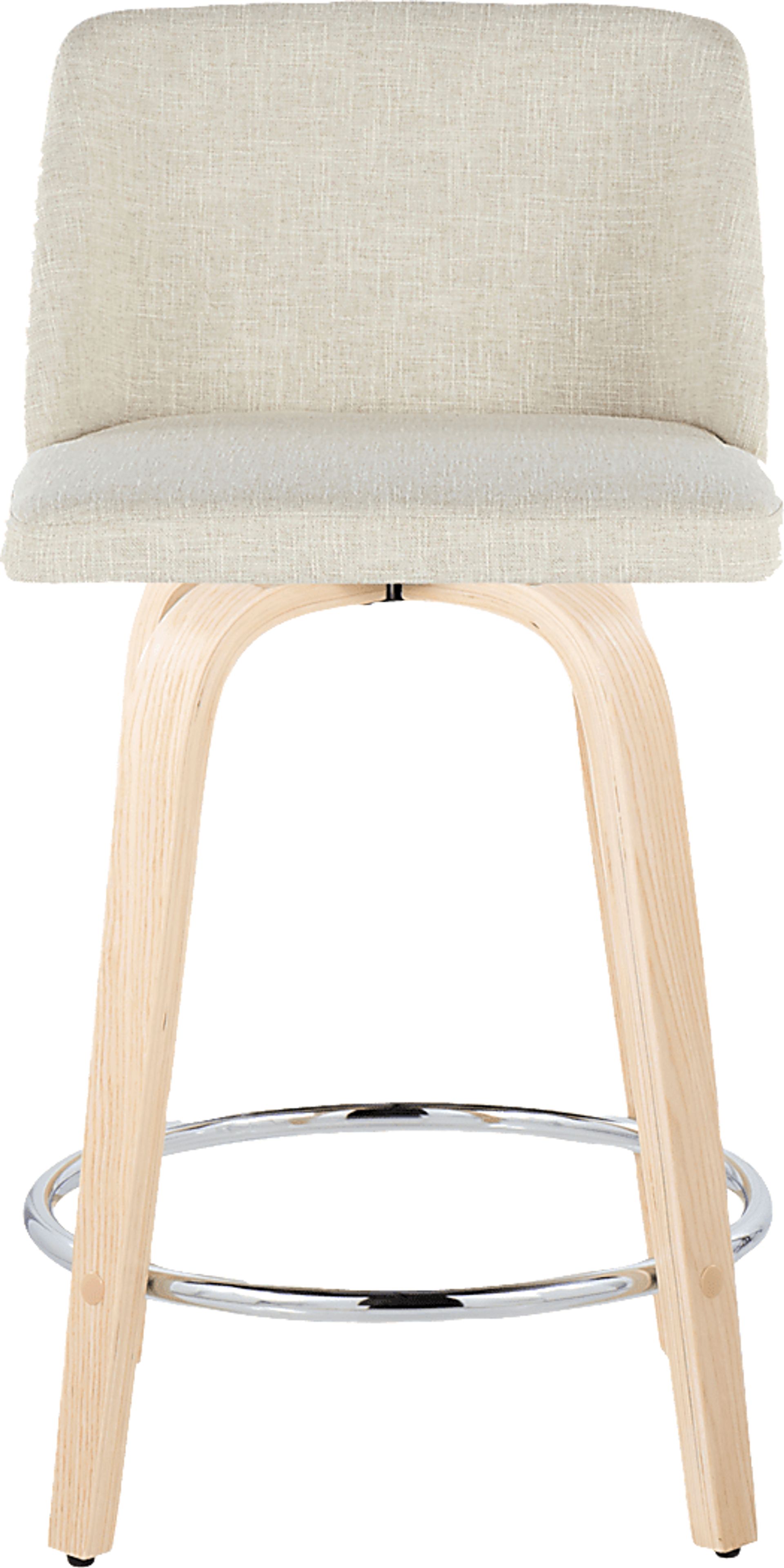 Wymering XVII Cream Swivel 24" Counter Height Stool, Set of 2 - Image 11