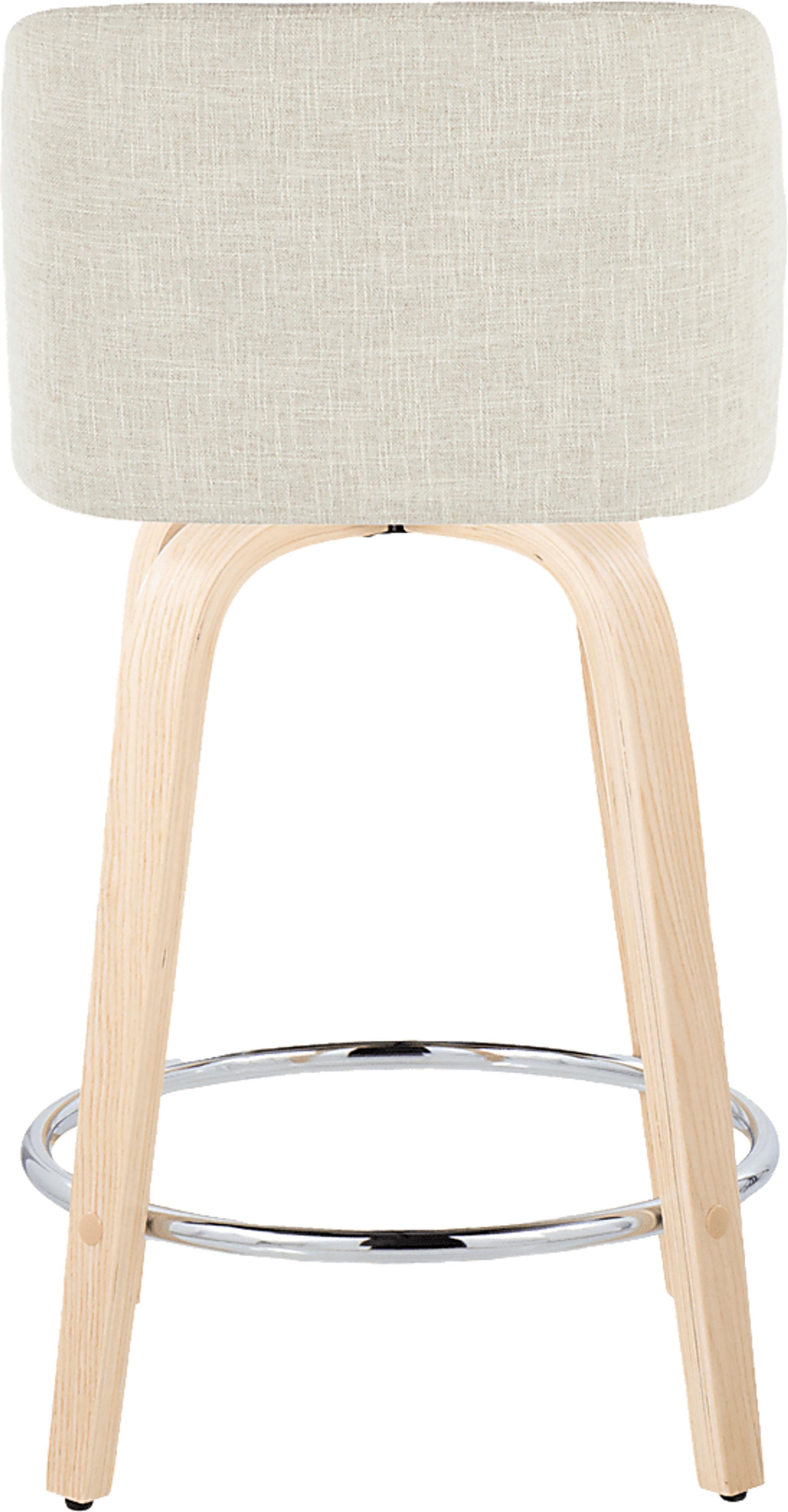 Wymering XVII Cream Swivel 24" Counter Height Stool, Set of 2 - Image 10