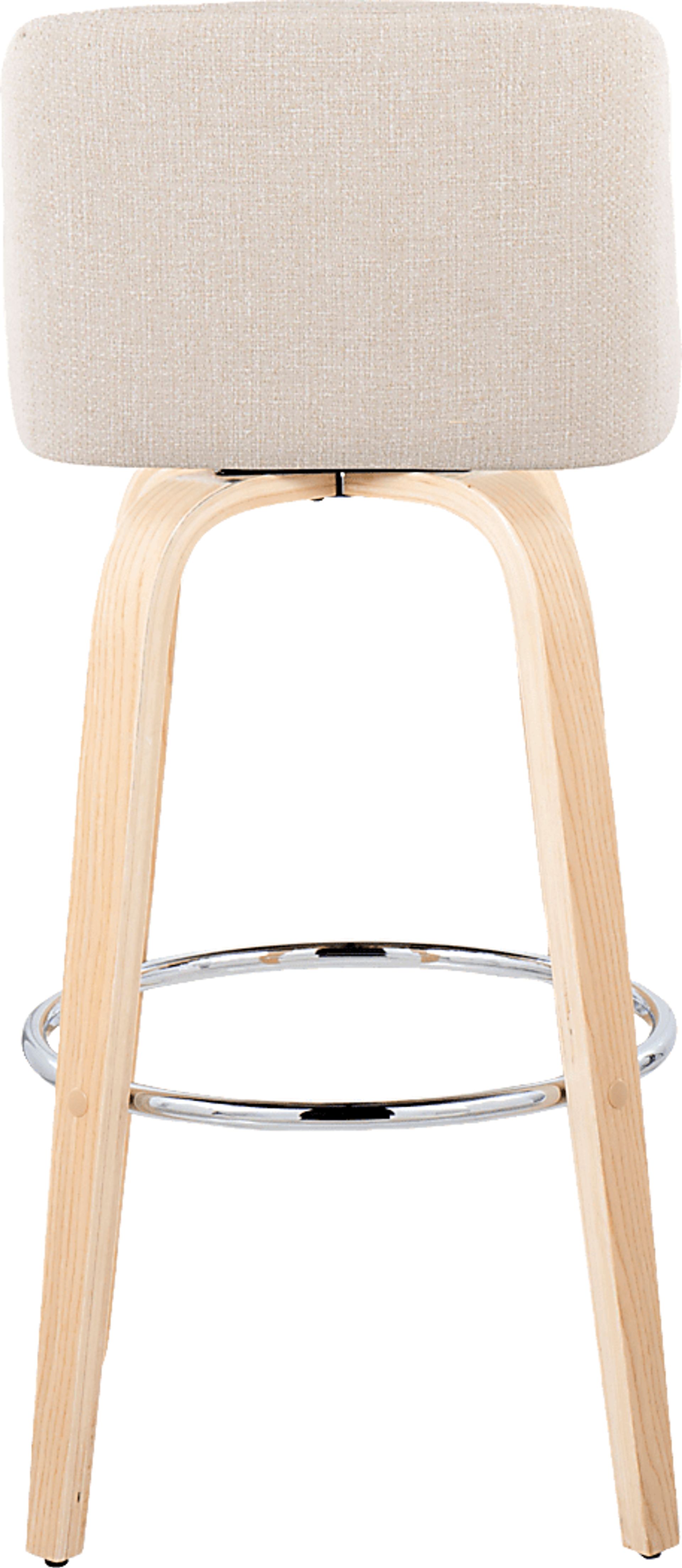 Wymering XVII Cream Swivel Barstool, Set of 2 - Image 9
