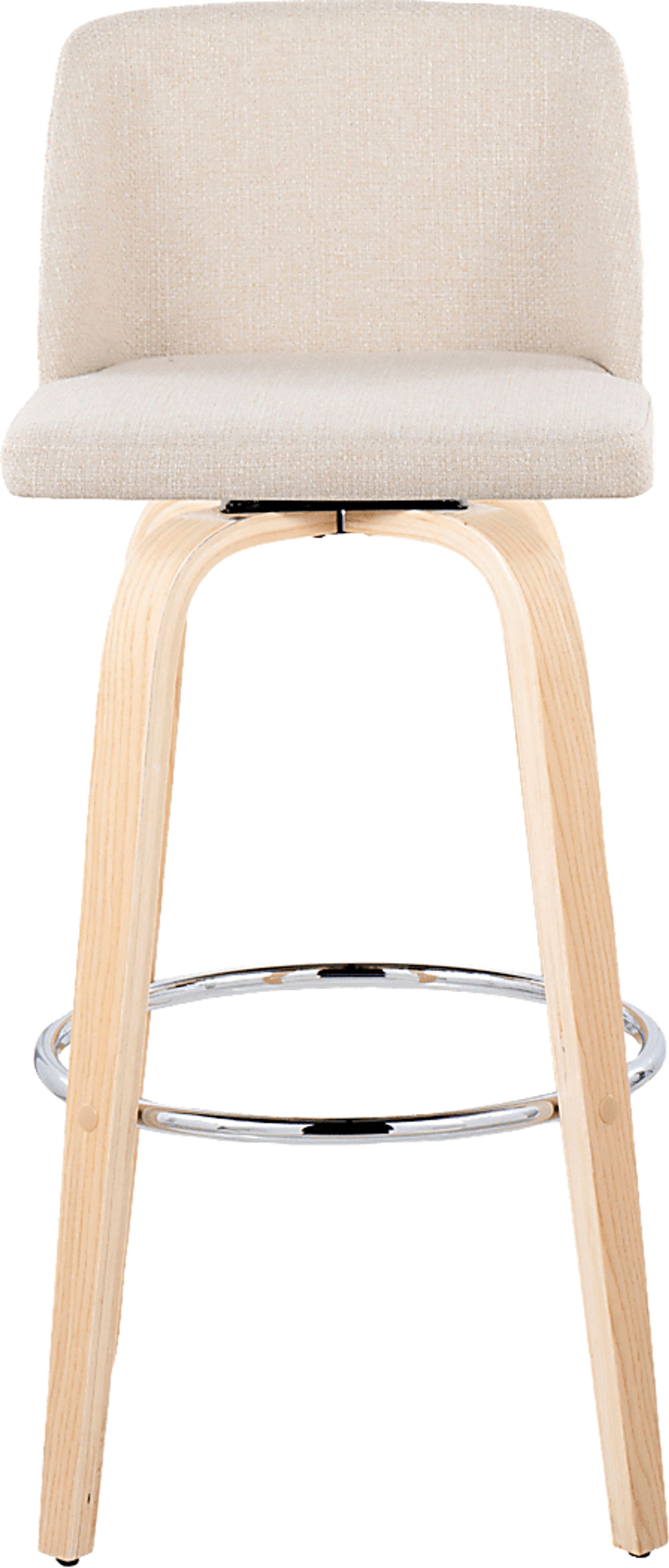 Wymering XVII Cream Swivel Barstool, Set of 2 - Image 10
