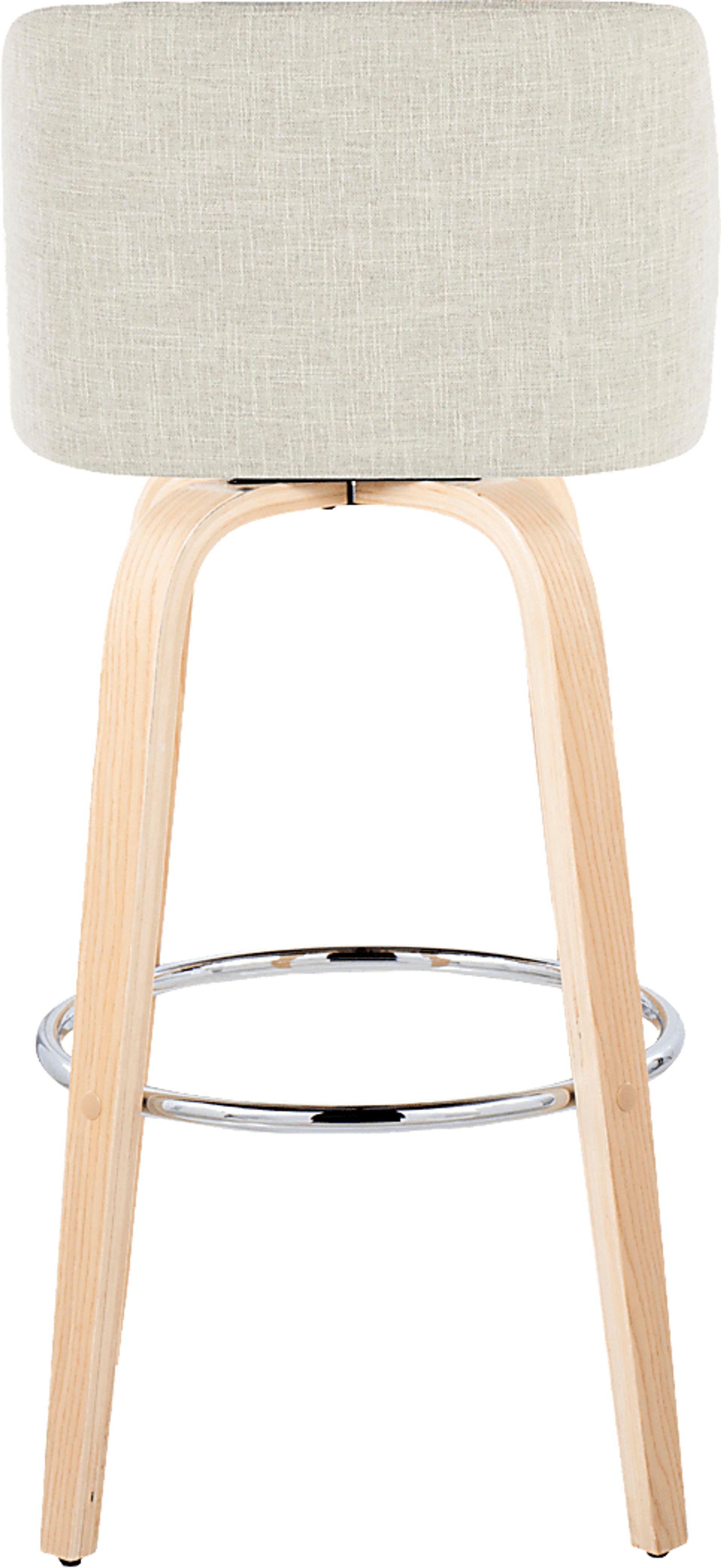 Wymering XVII Cream Swivel Barstool, Set of 2 - Image 9