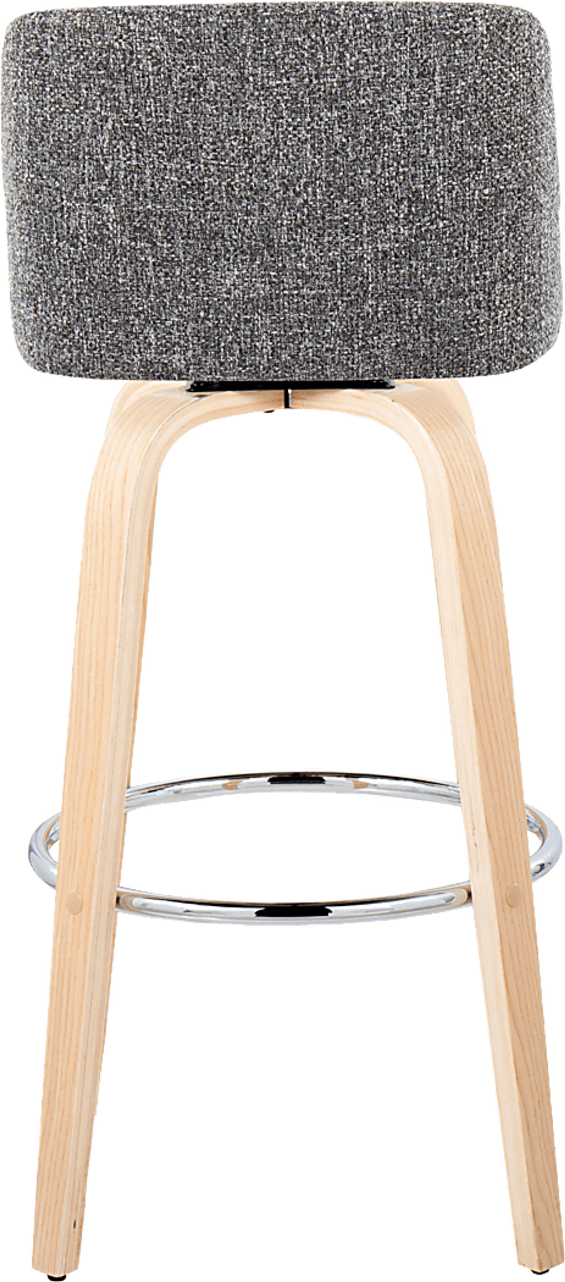 Wymering XVII Gray Swivel Barstool, Set of 2 - Image 9