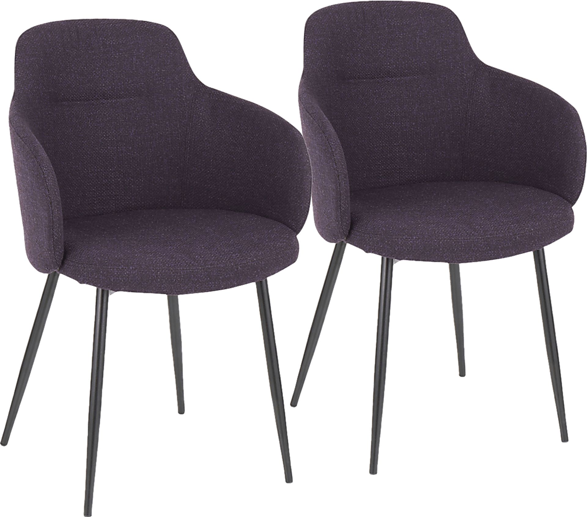 Wynburn Purple Side Chiar, Set of 2 - Image 1