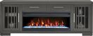 Wyndell Way Gray 81 in. Console with Electric Fireplace