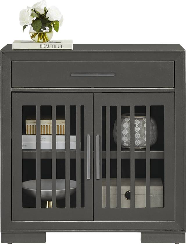 Wyndell Way Gray Accent Cabinet - Thumbnail - Image 2