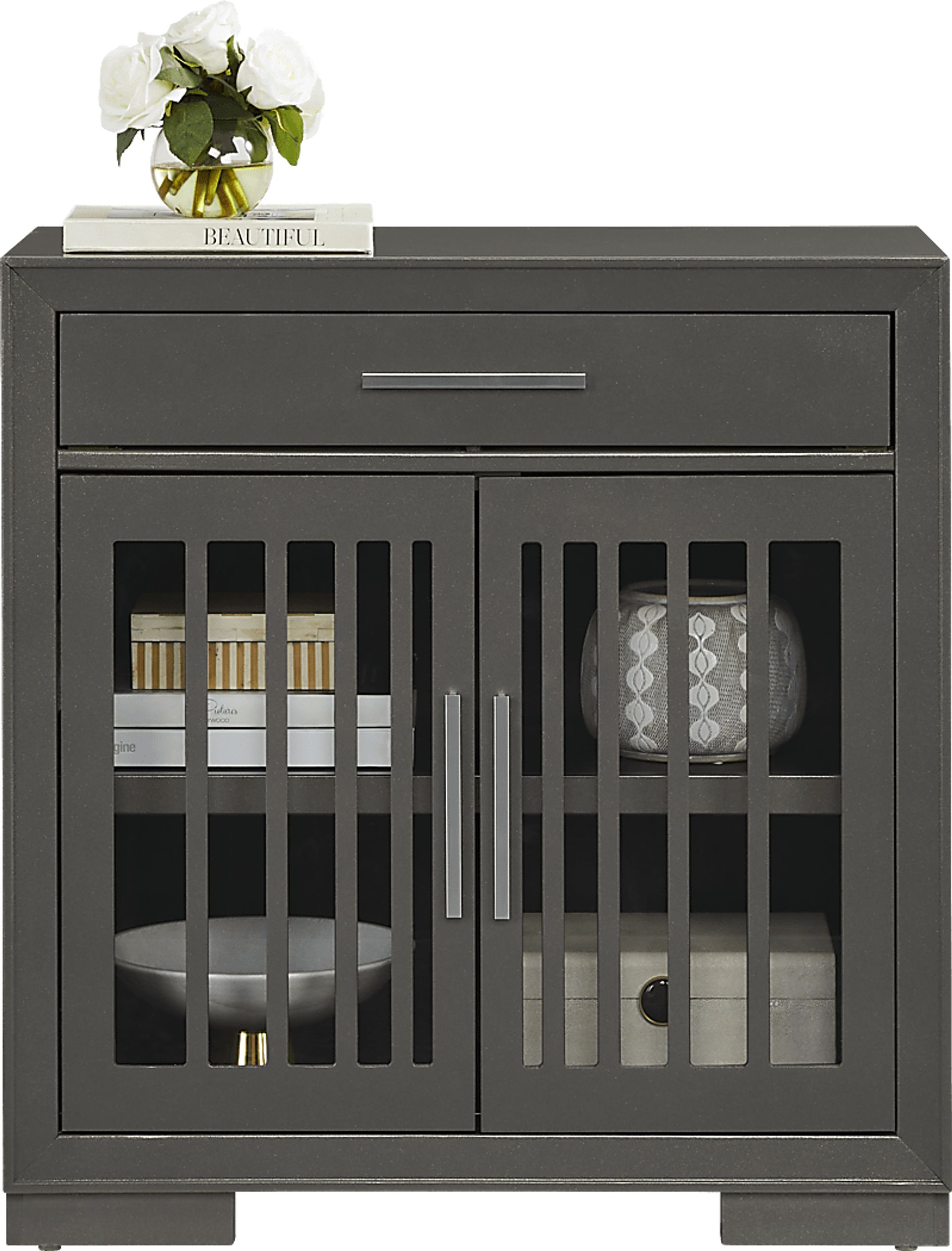 Wyndell Way Gray Accent Cabinet - Image 2