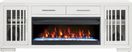 Wyndell Way White 81 in. Console with Electric Fireplace