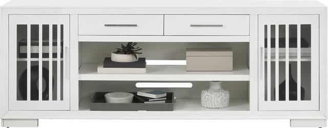 Wyndell Way White 81 in. Console - Thumbnail - Image 2