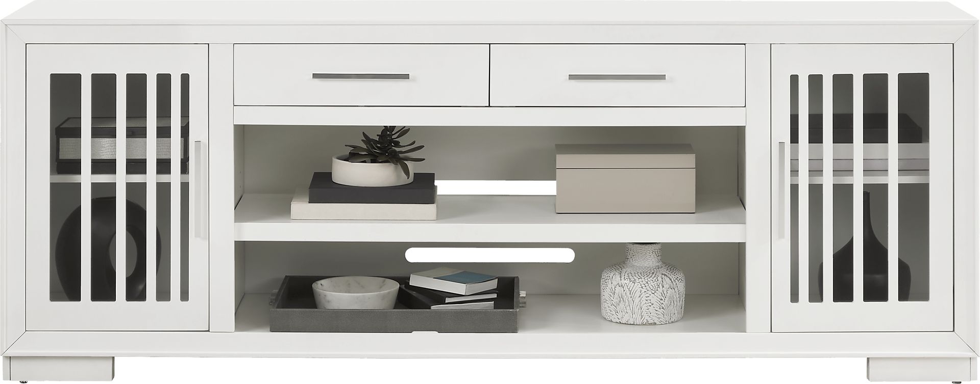 Wyndell Way White 81 in. Console - Image 2