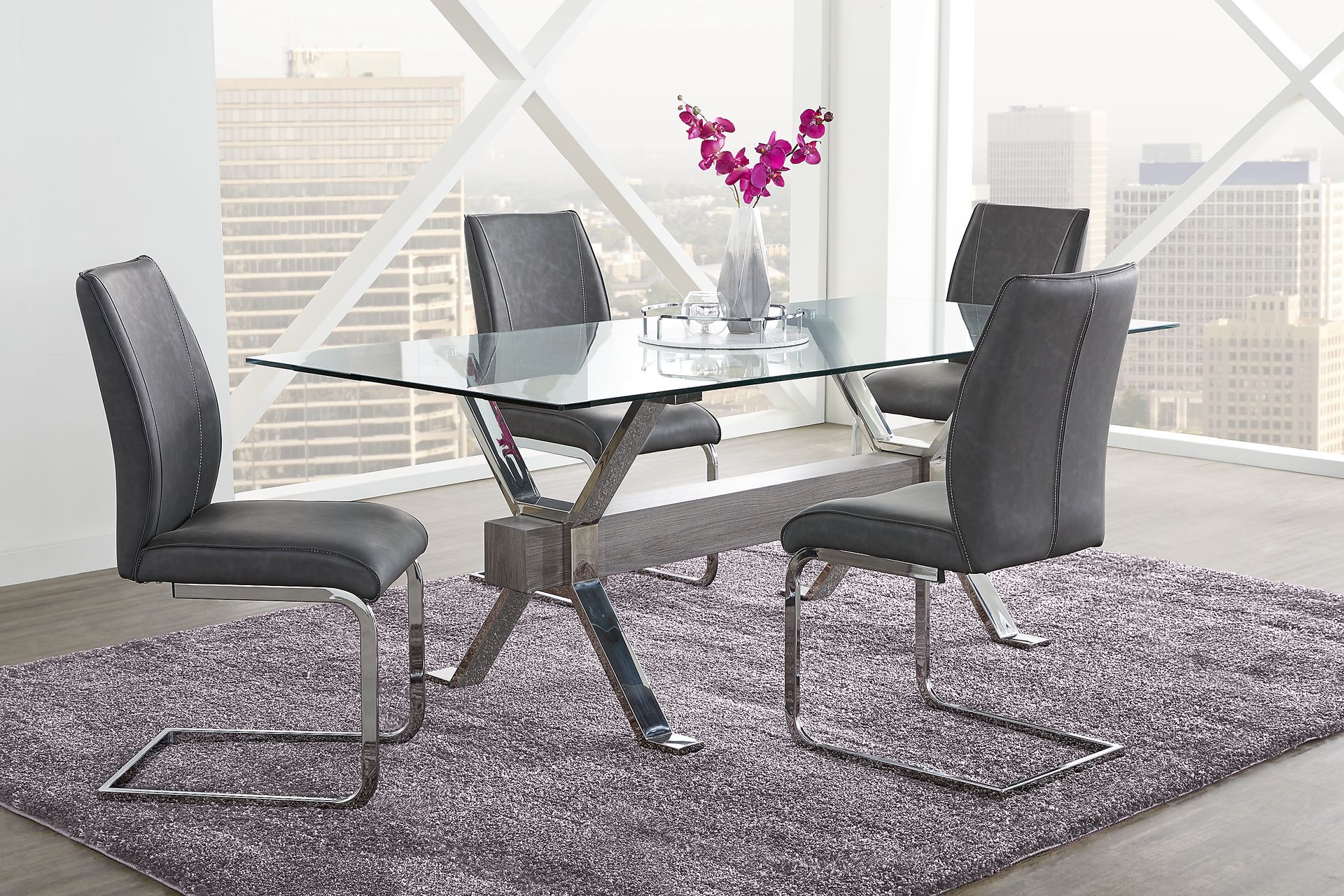 Wyndhall Chrome Rectangle Table - Image 2