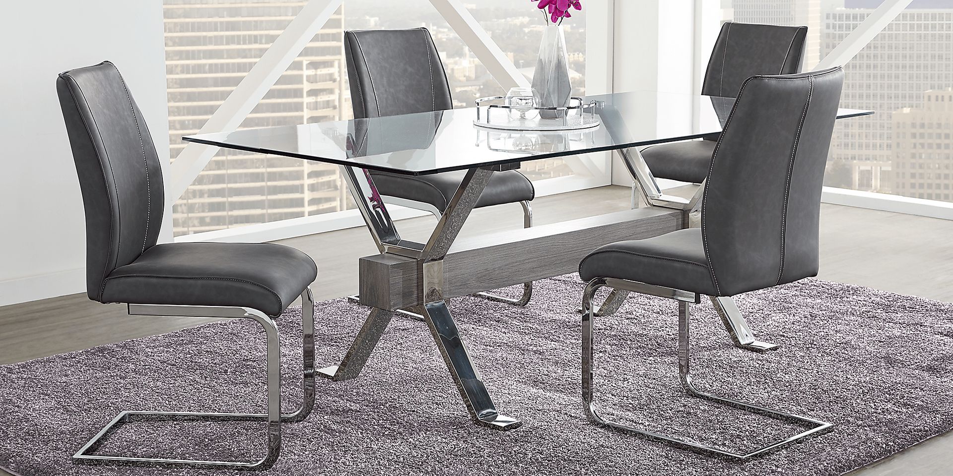 Wyndhall Chrome Rectangle Table - Image 2