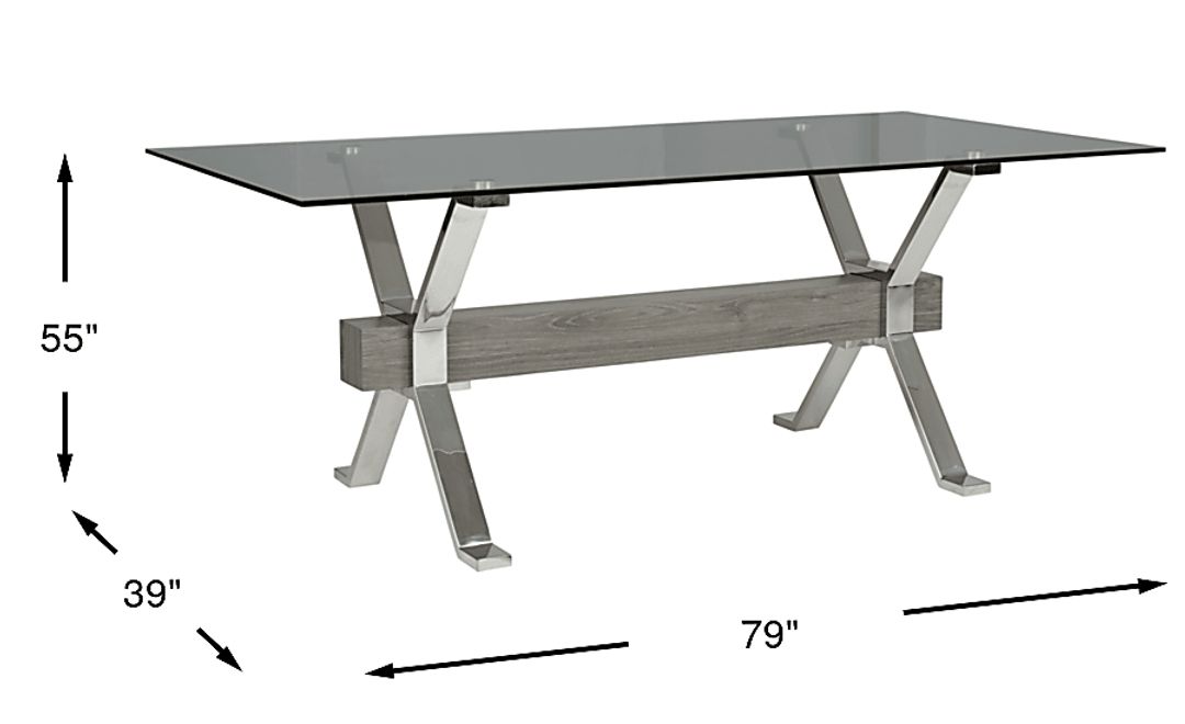 Wyndhall Chrome Rectangle Table