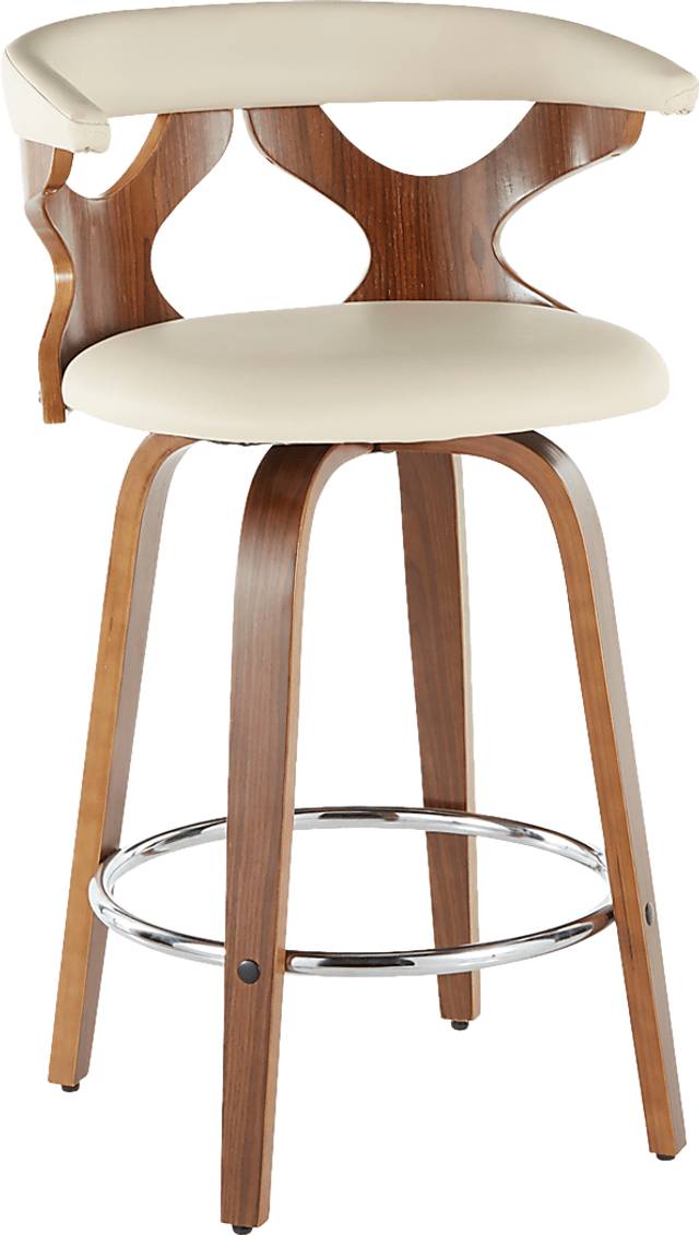 Wyndmoor Cream Counter Height Stool, Set of 2 - Thumbnail - Image 3