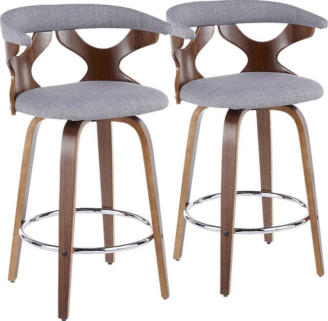 Wyndmoor Gray Counter Height Stool, Set of 2 - Thumbnail - Image 1