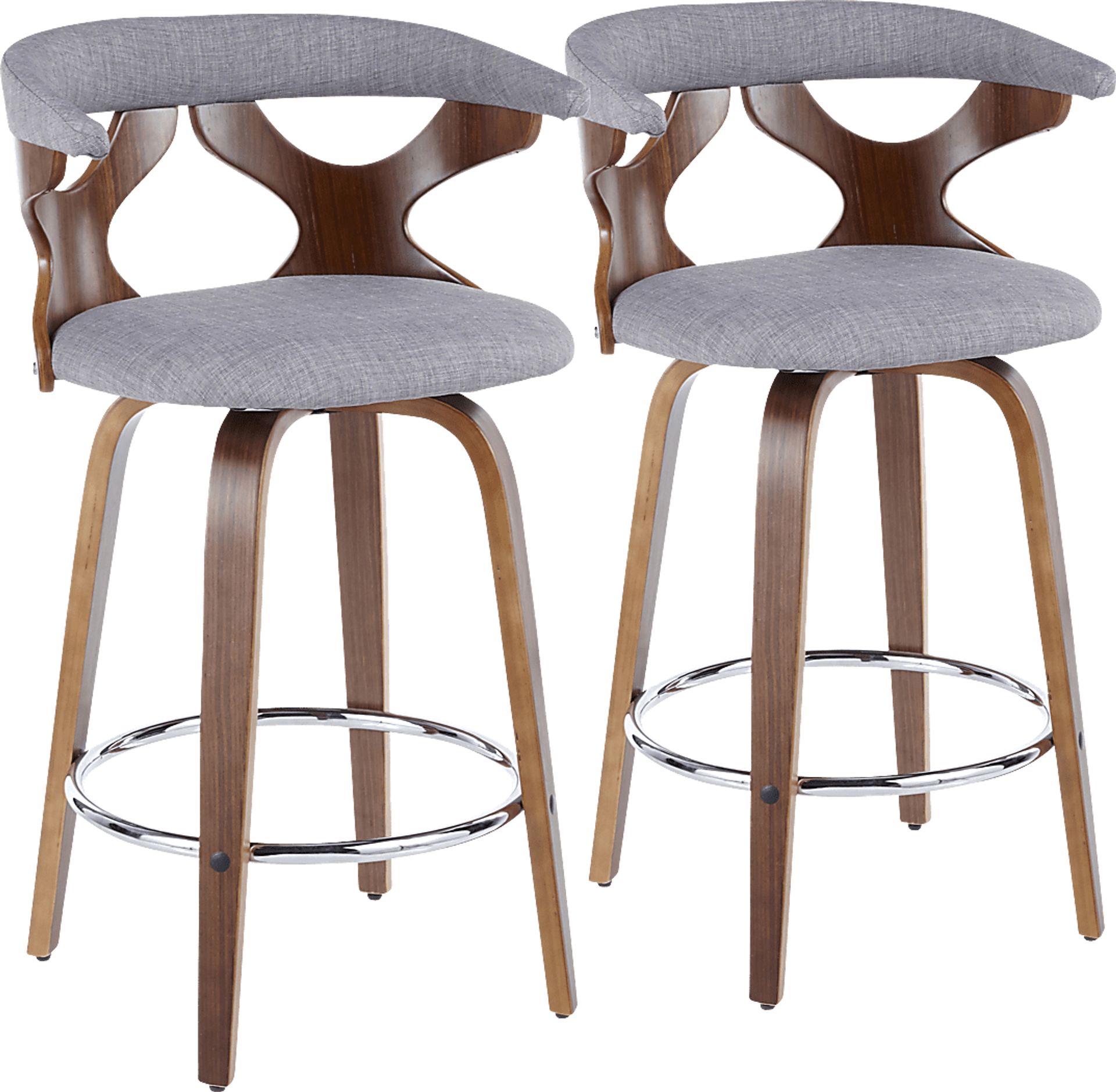 Wyndmoor Gray Counter Height Stool, Set of 2 - Image 1