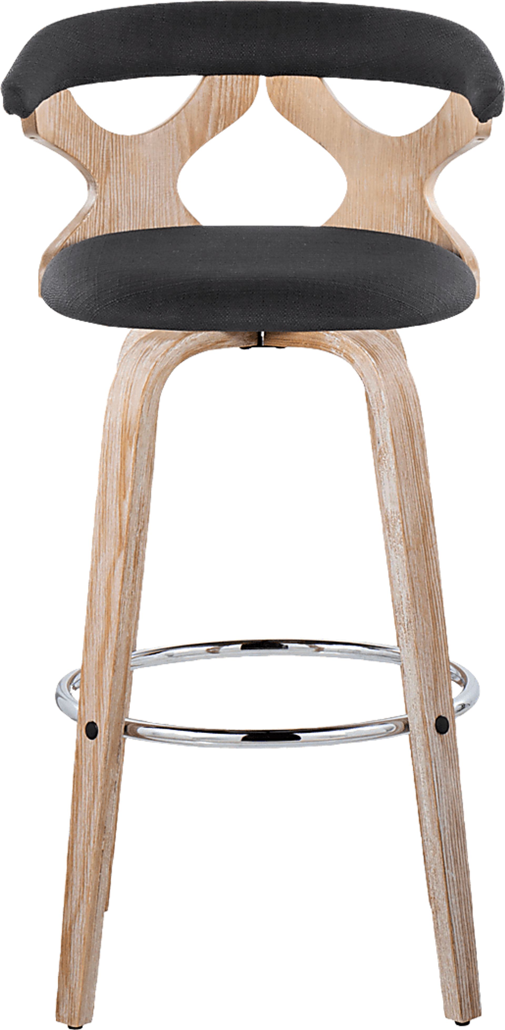 Wyndmoor II Charcoal Swivel Barstool, Set of 2 - Image 10