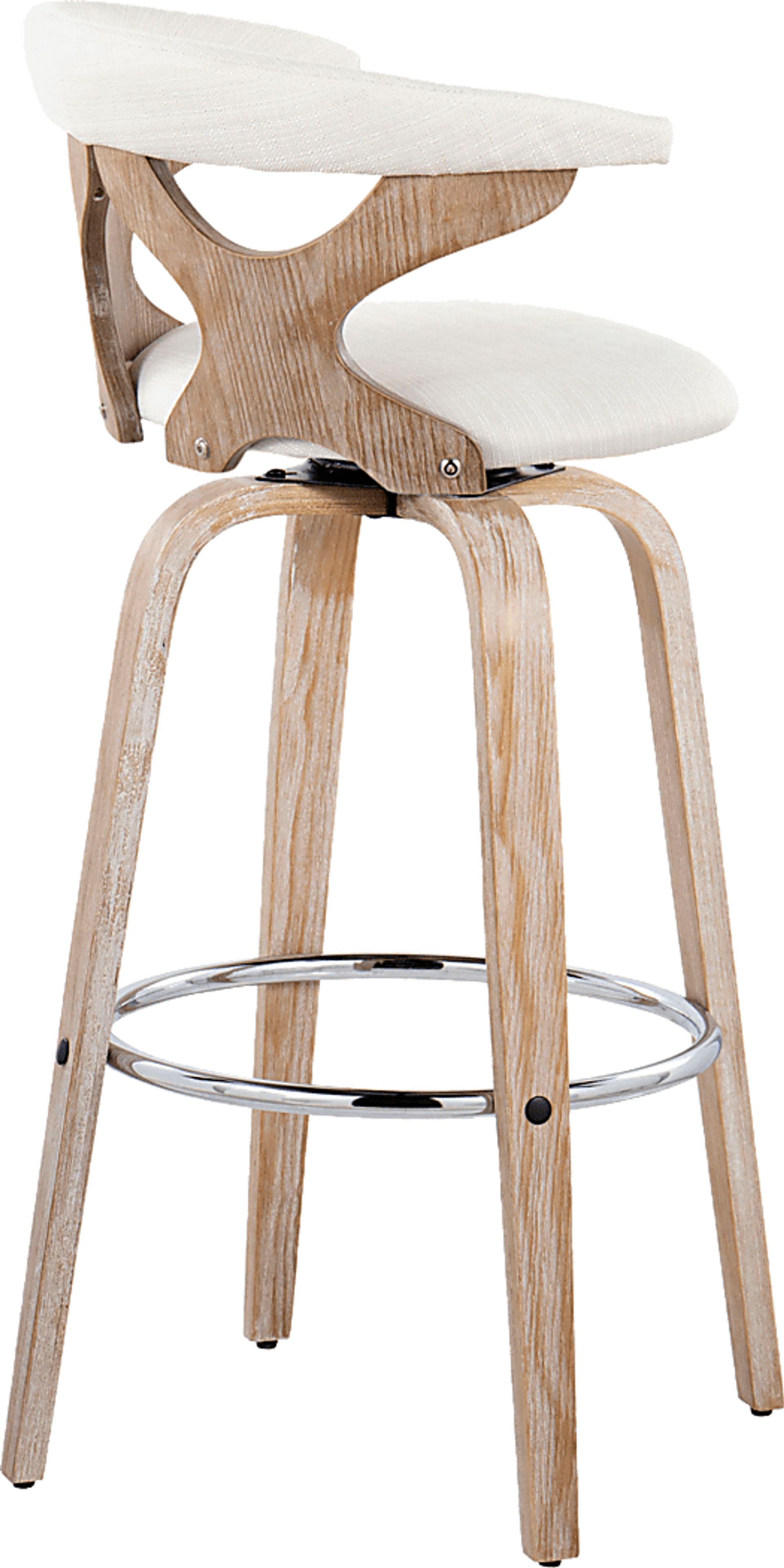 Wyndmoor II Cream Swivel Barstool, Set of 2 - Image 7