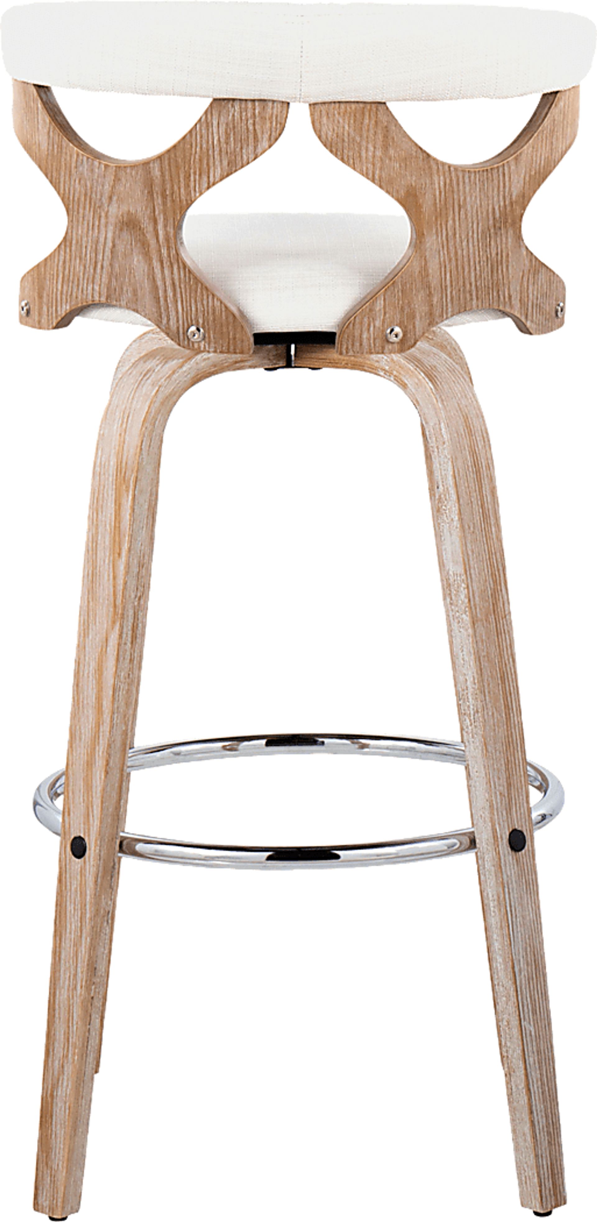 Wyndmoor II Cream Swivel Barstool, Set of 2 - Image 8