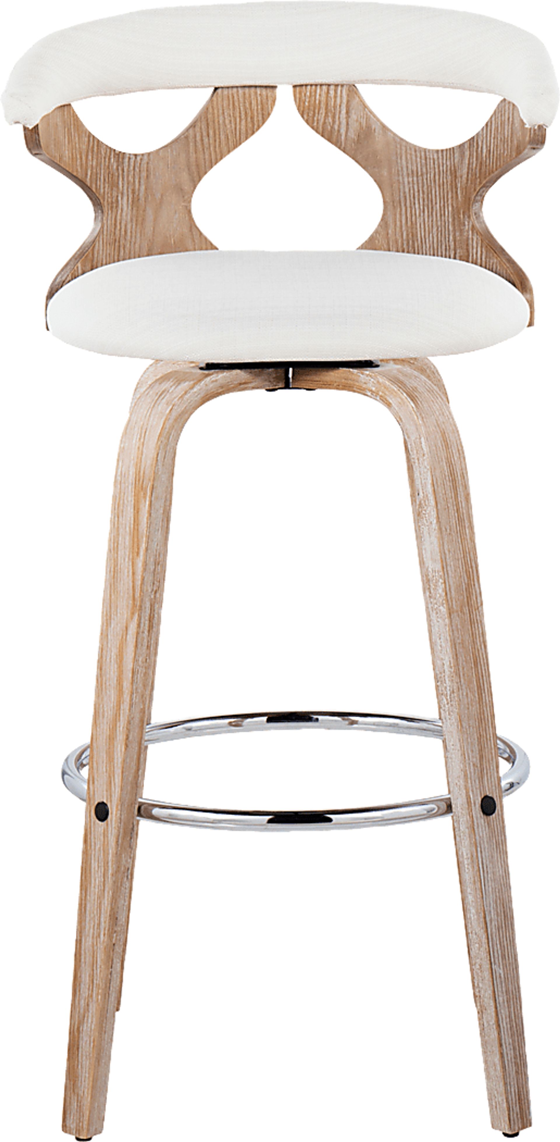 Wyndmoor II Cream Swivel Barstool, Set of 2 - Image 9