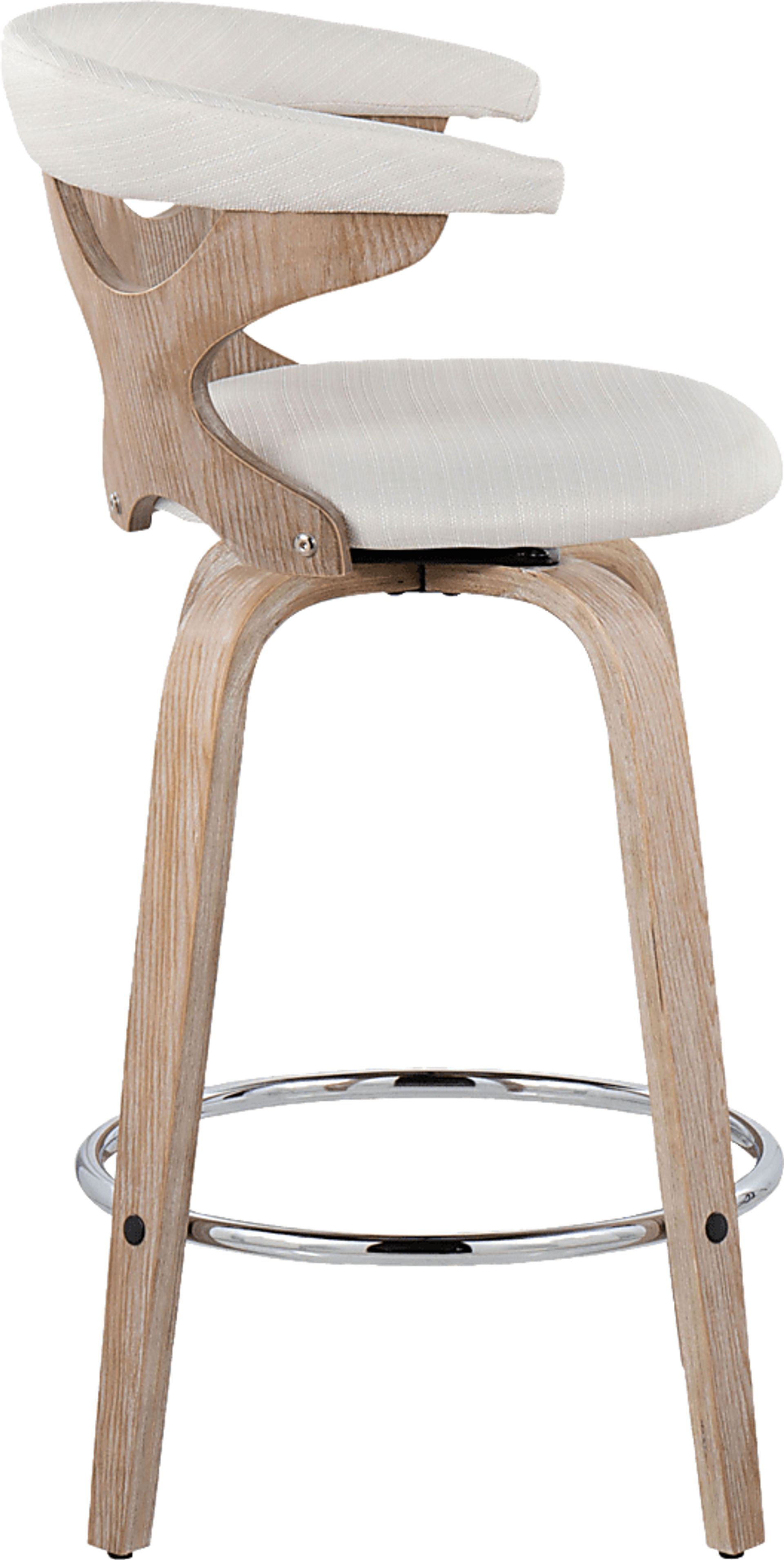 Wyndmoor II Cream Swivel Counter Height Stool, Set of 2 - Image 7