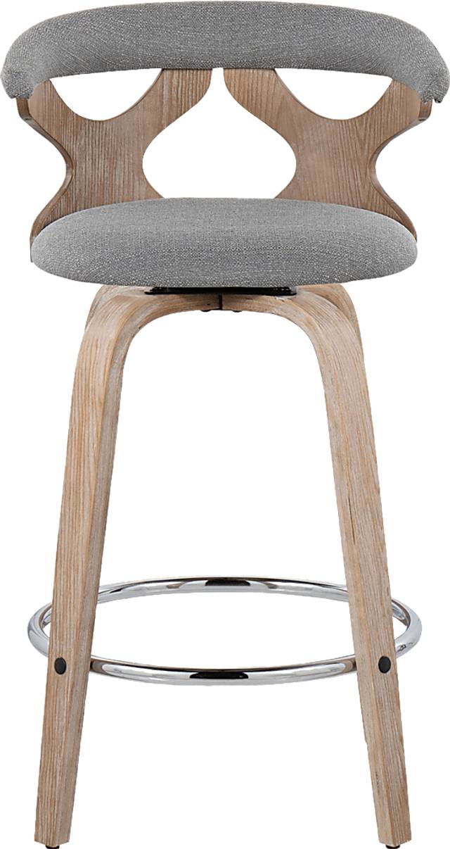 Wyndmoor II Gray Swivel Counter Height Stool, Set of 2 - Thumbnail - Image 10