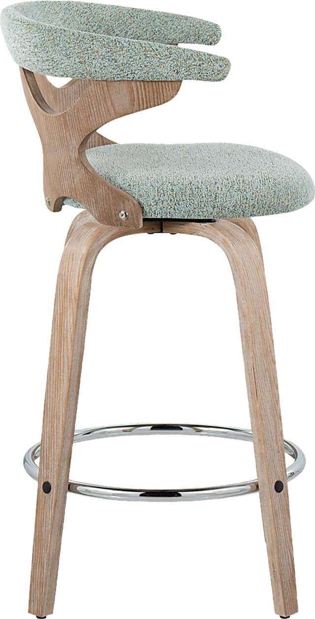 Wyndmoor II Seafoam Swivel Counter Height Stool, Set of 2 - Thumbnail - Image 7