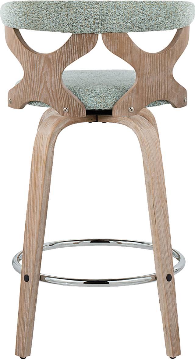 Wyndmoor II Seafoam Swivel Counter Height Stool, Set of 2 - Thumbnail - Image 9