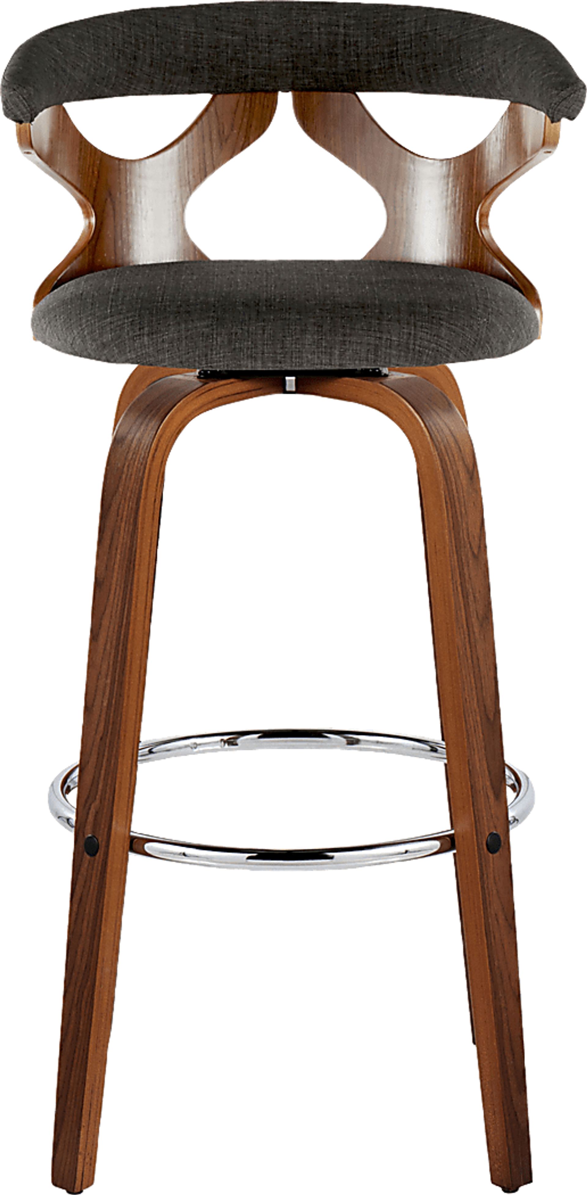 Wyndmoor III Charcoal Swivel Barstool, Set of 2 - Image 9