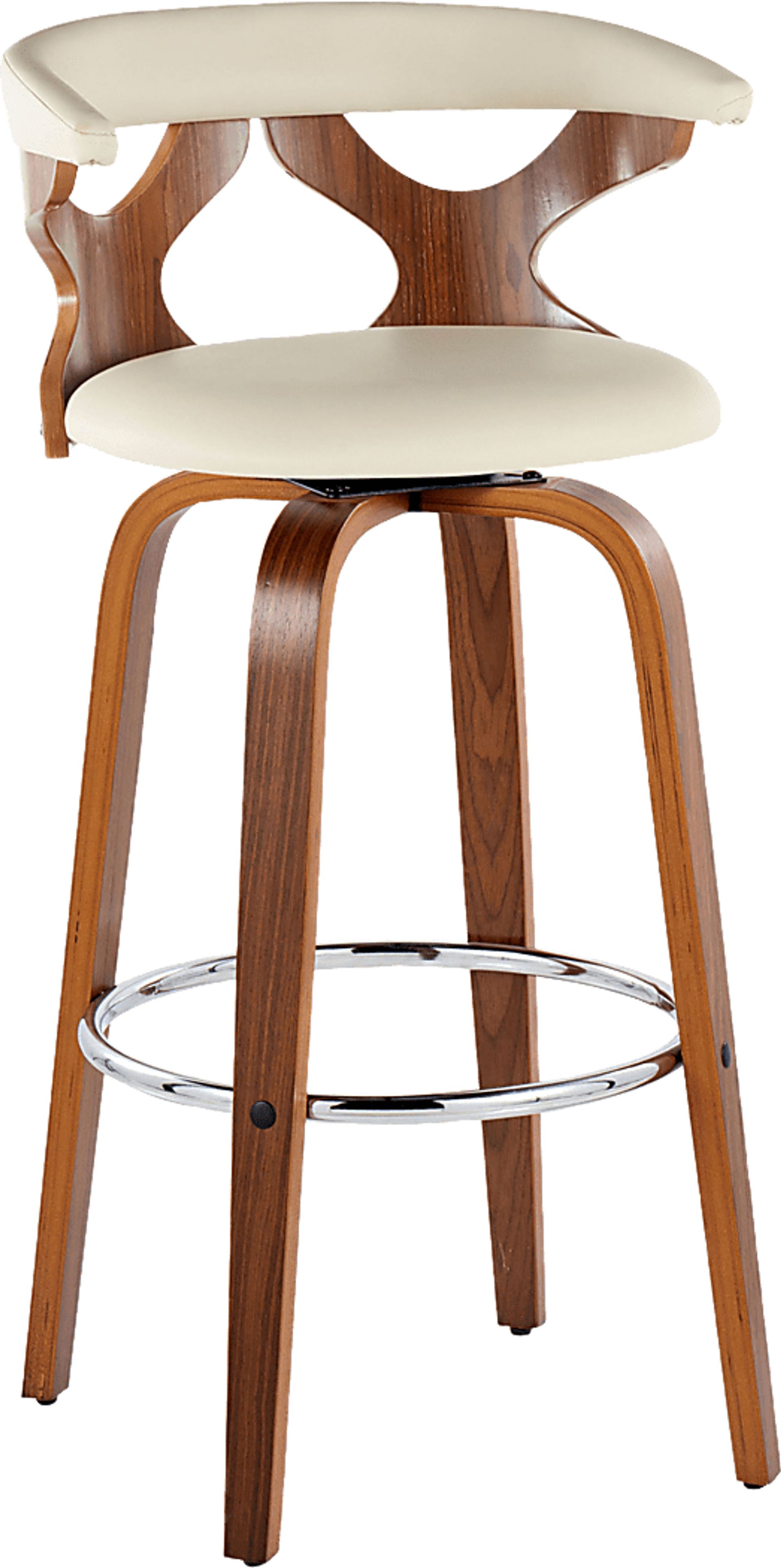 Wyndmoor III Cream Swivel Barstool, Set of 2 - Image 6