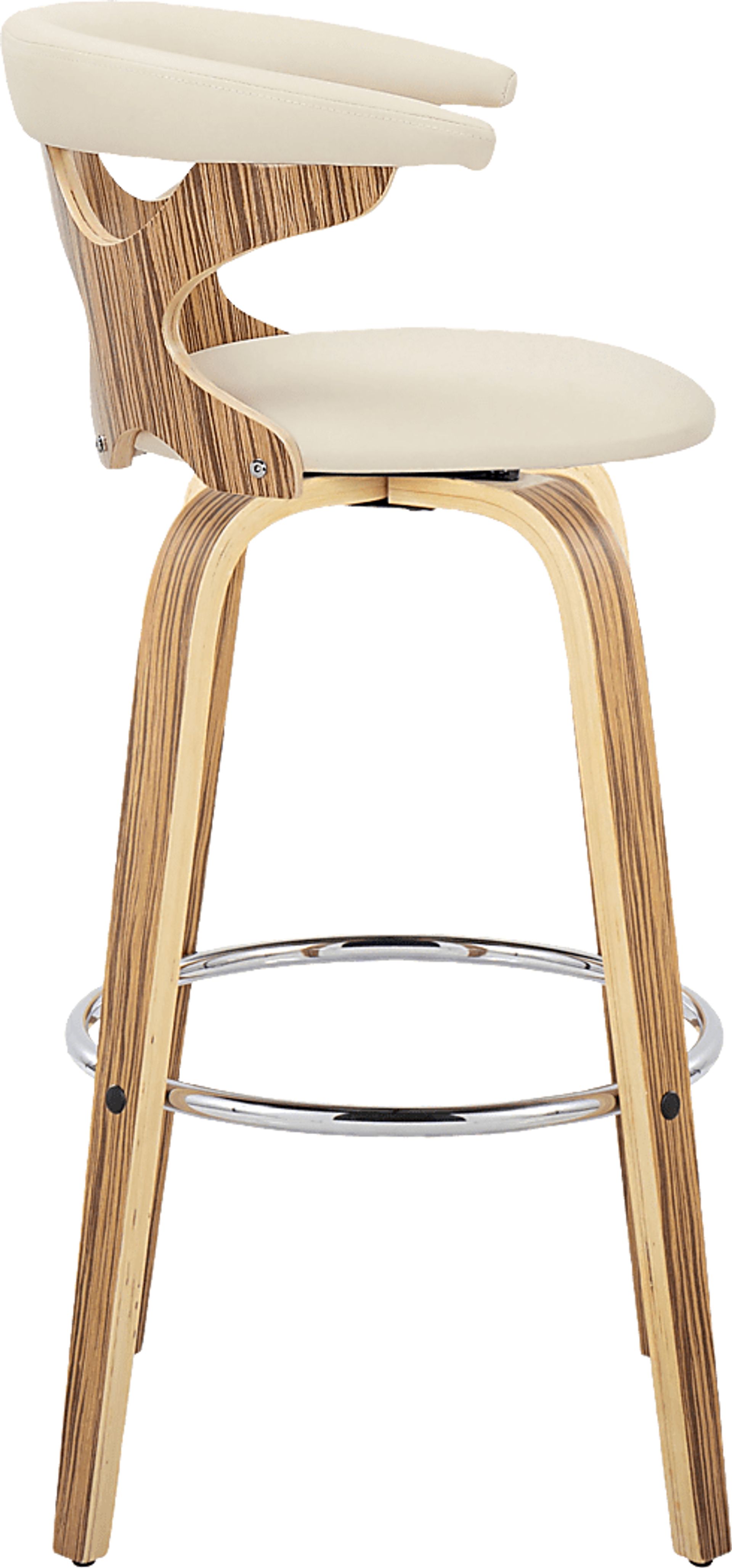 Wyndmoor V Cream Swivel Barstool, Set of 2 - Image 7