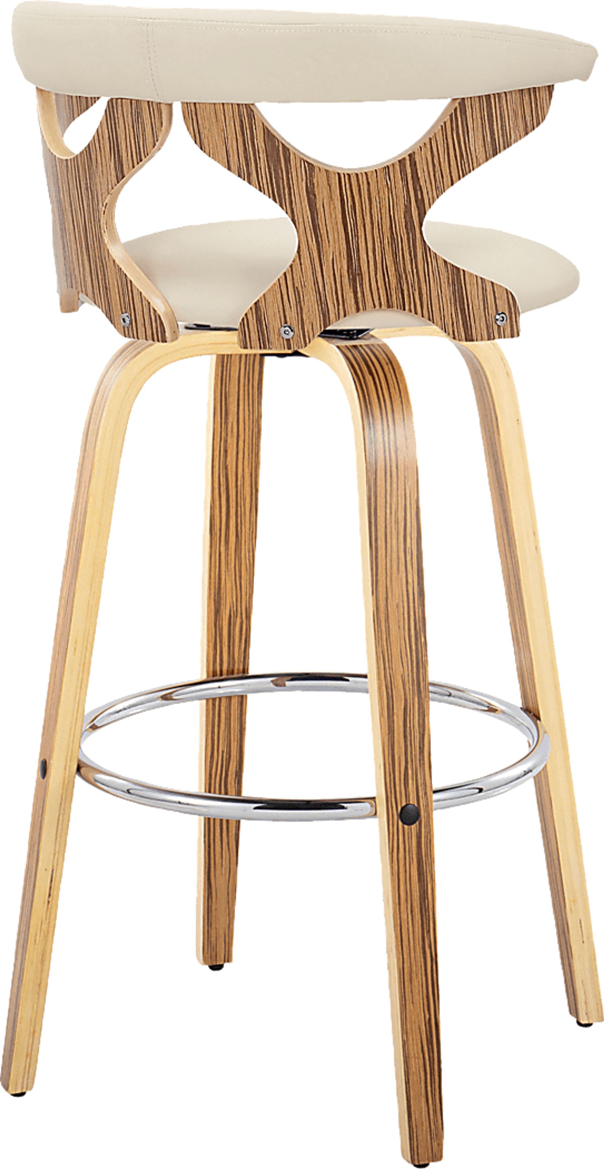 Wyndmoor V Cream Swivel Barstool, Set of 2 - Image 8