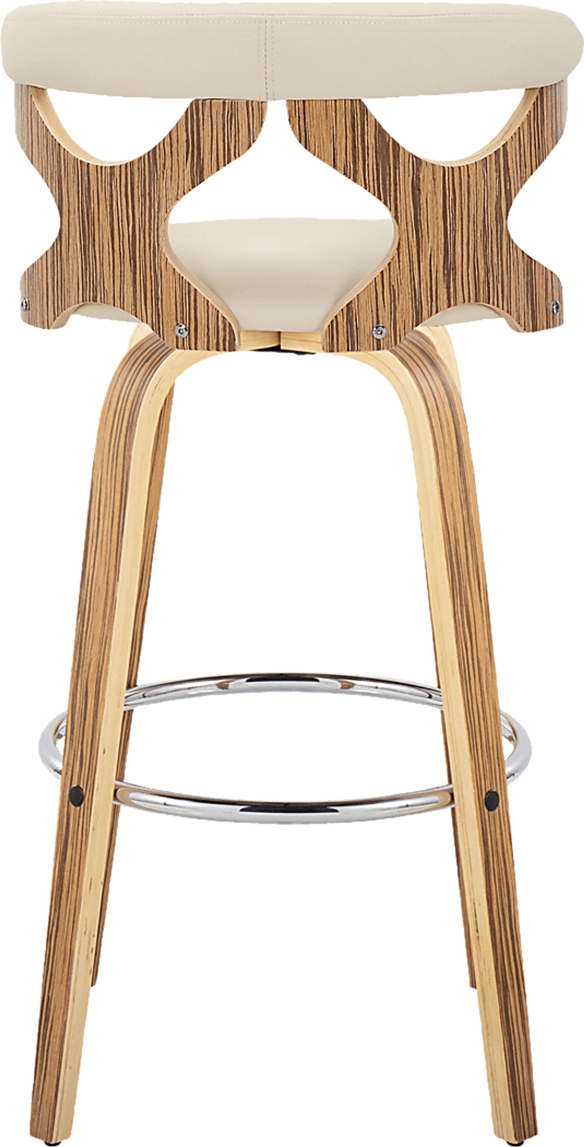 Wyndmoor V Cream Swivel Barstool, Set of 2 - Image 9
