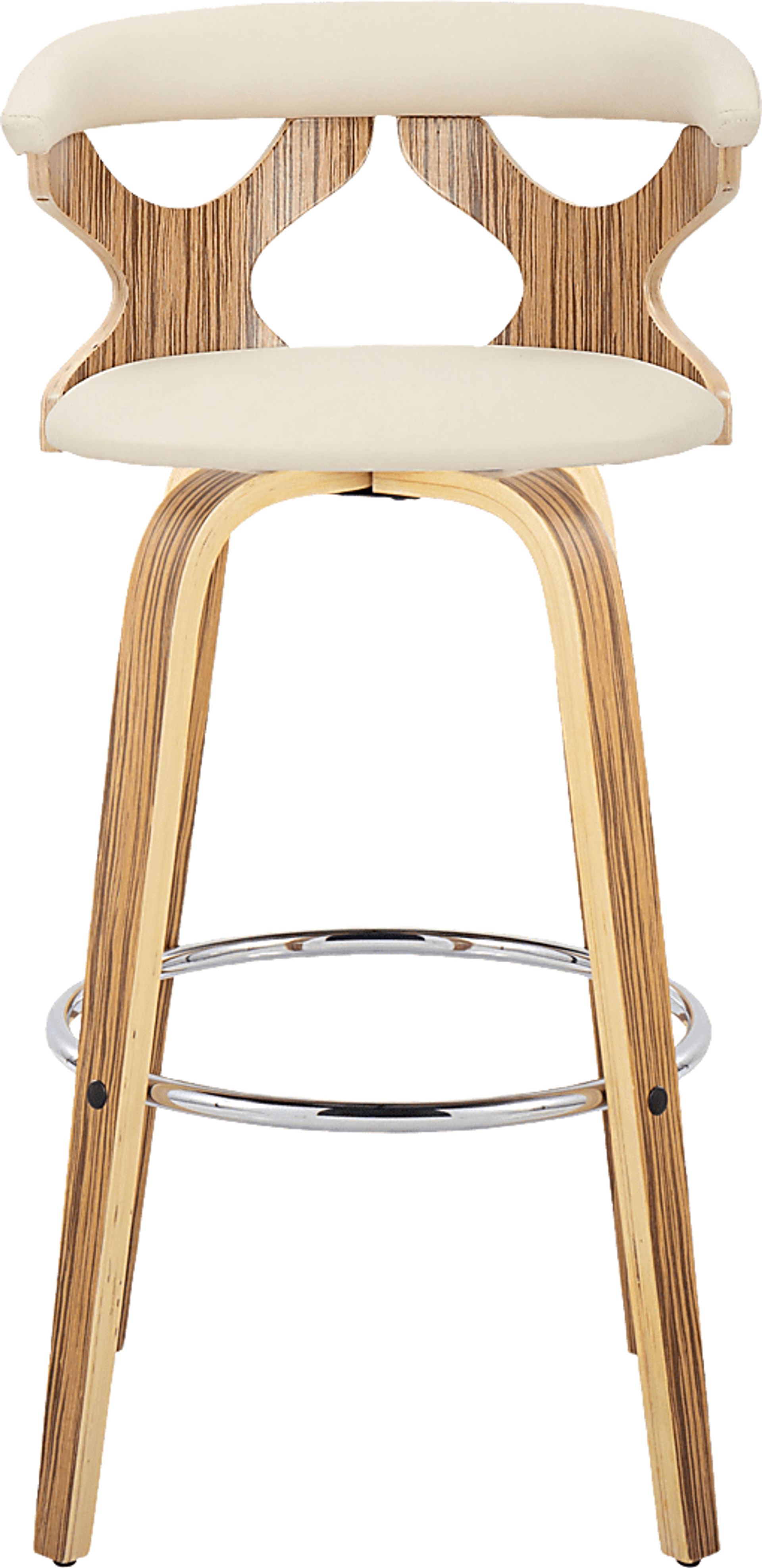 Wyndmoor V Cream Swivel Barstool, Set of 2 - Image 10