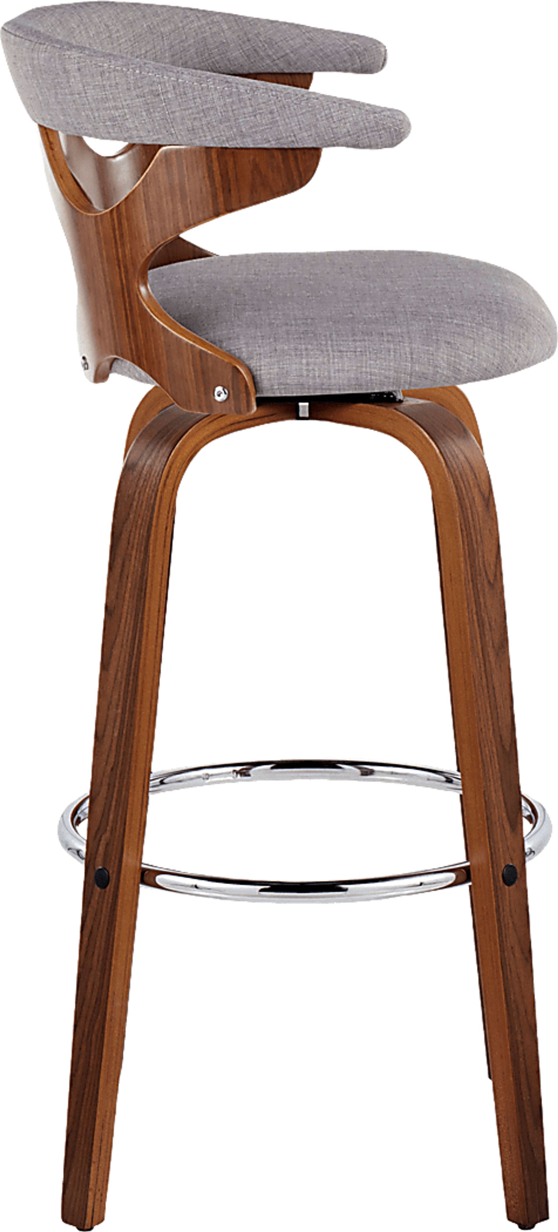 Wyndmoor III Light Gray Swivel Barstool, Set of 2 - Image 7